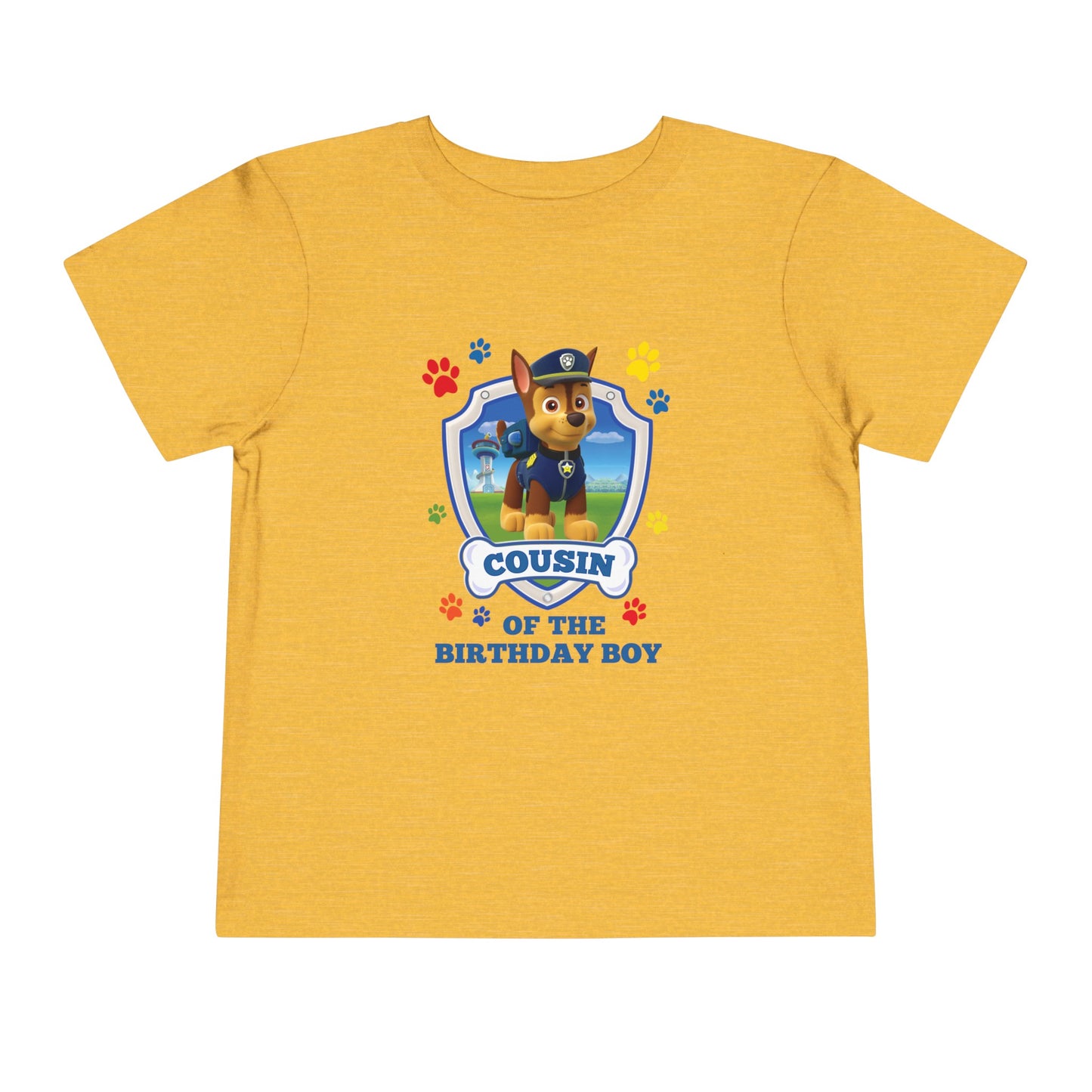Cousin of the Birthday Boy Toddler Short Sleeve Tee