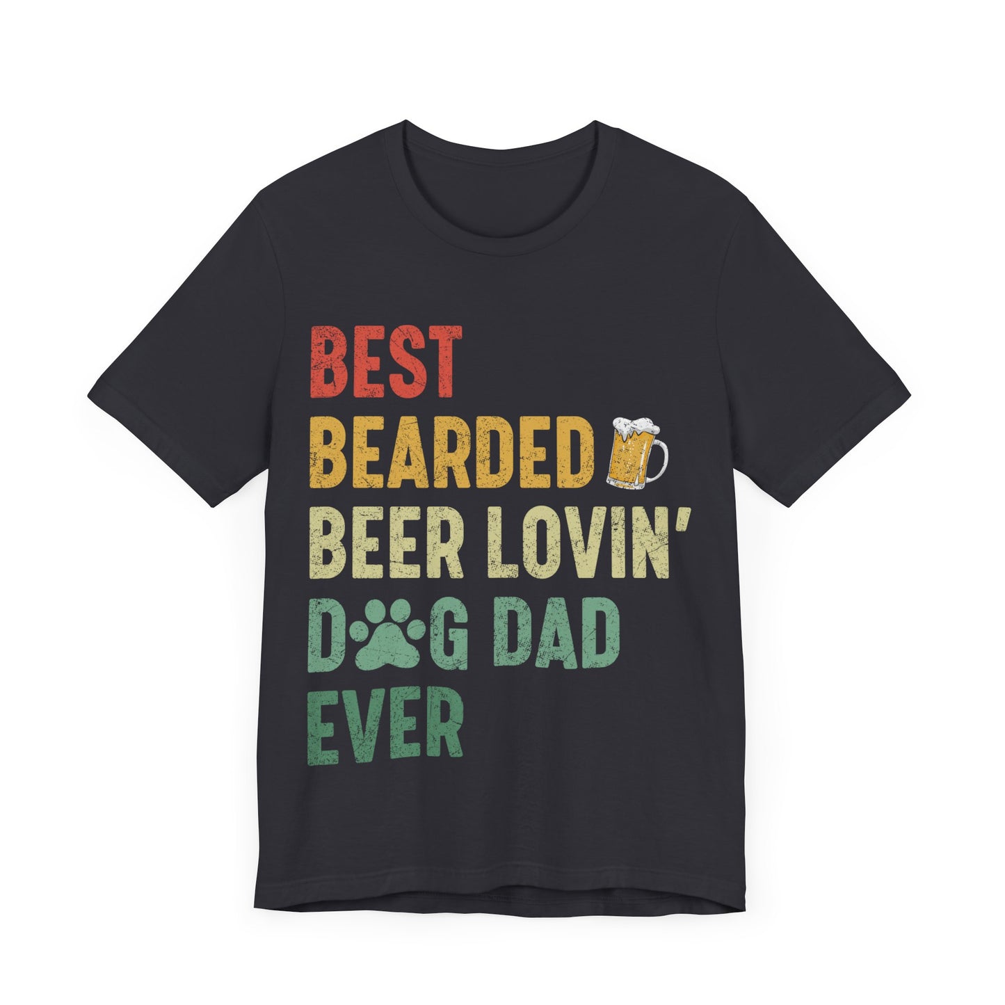 Best Dog Dad Jersey Short Sleeve Tee