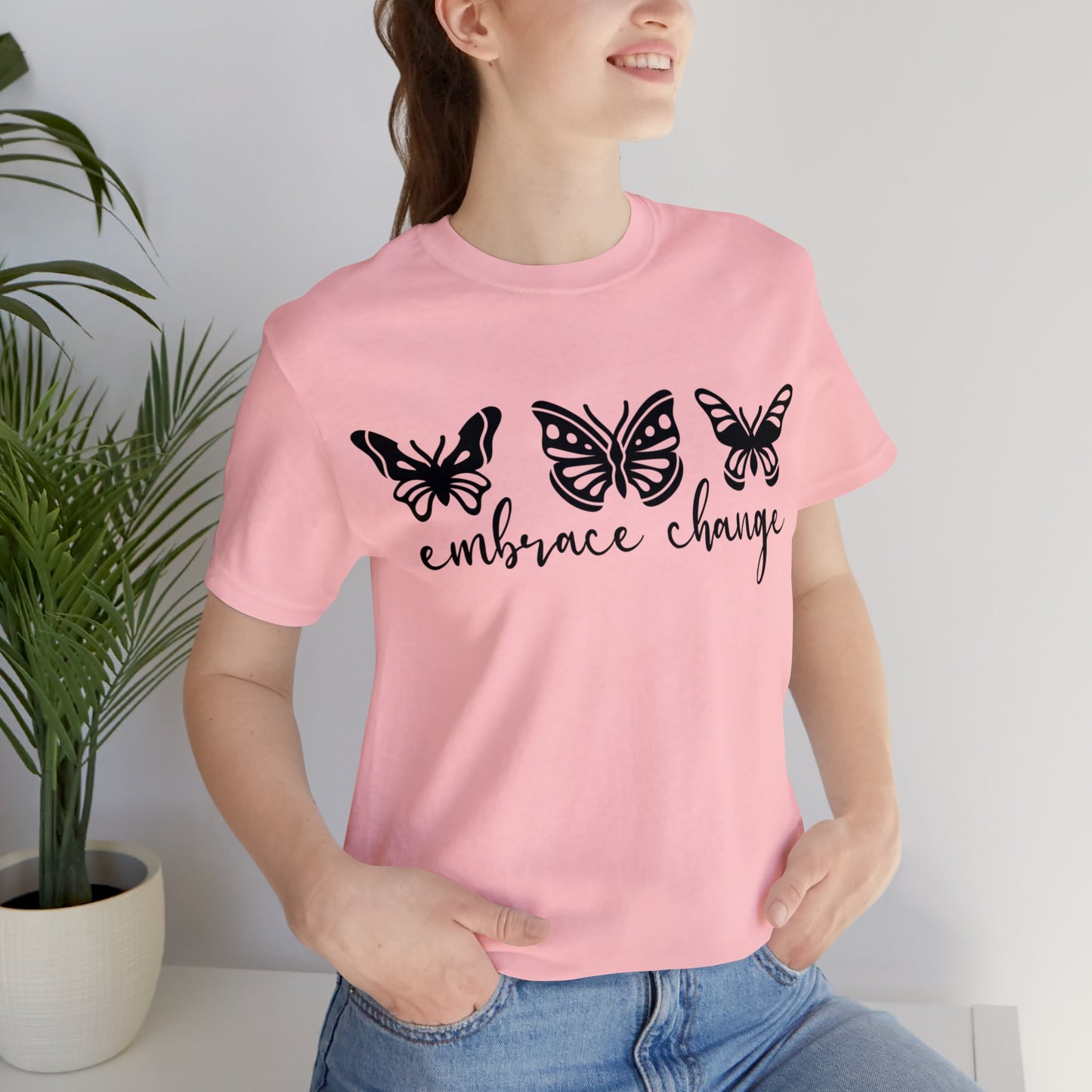 Embrace Change Butterflies Short sleeve Tshirt