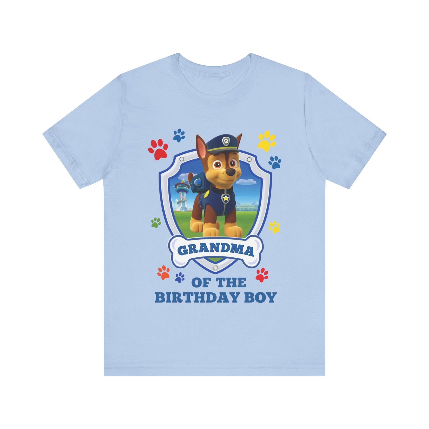 Grandma of the Birthday Boy Jersey Short Sleeve Tee