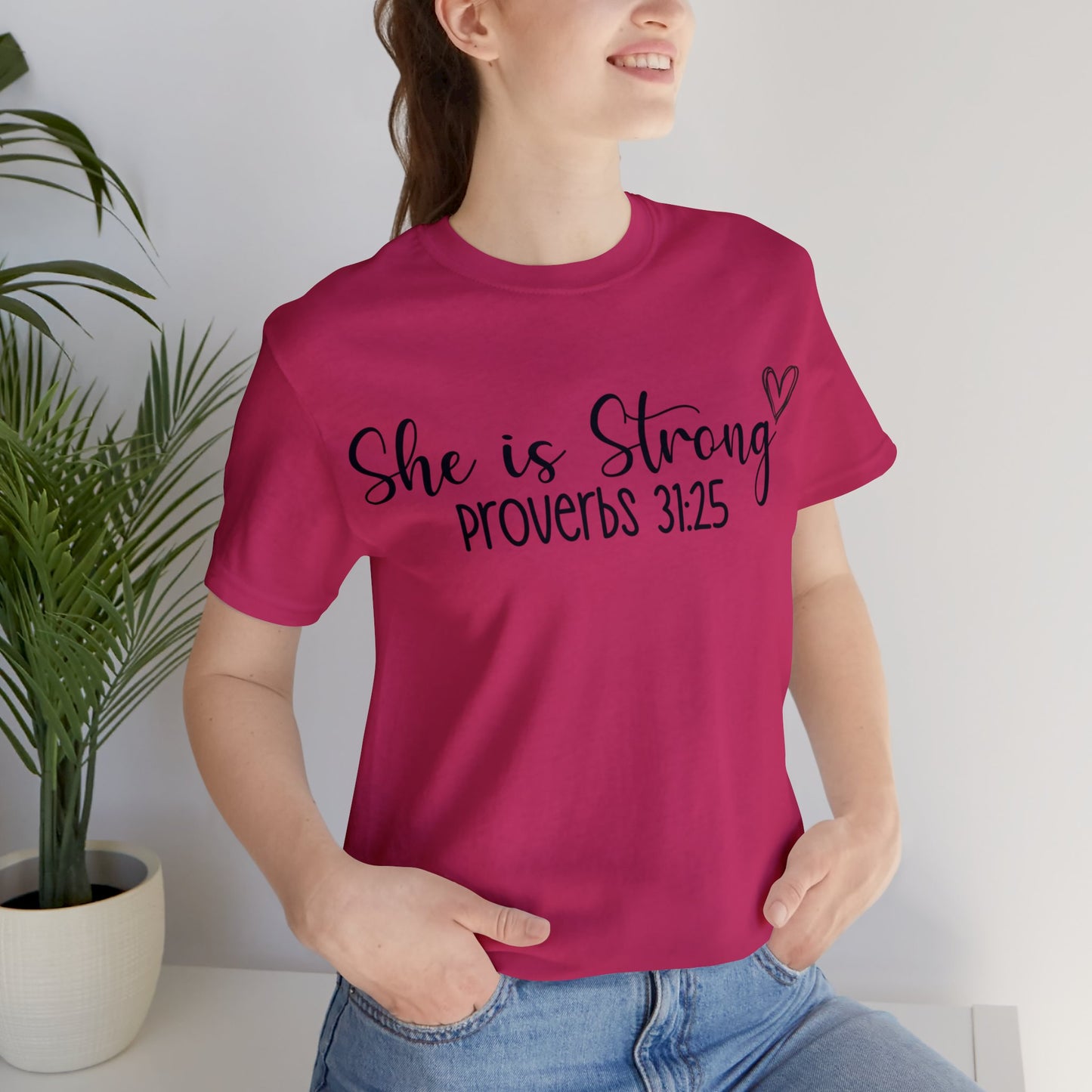 She is Strong Short sleeve Tshirt