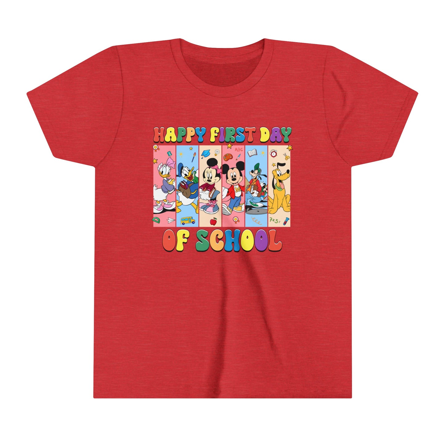 Happy First Day of School Youth Short Sleeve Tee