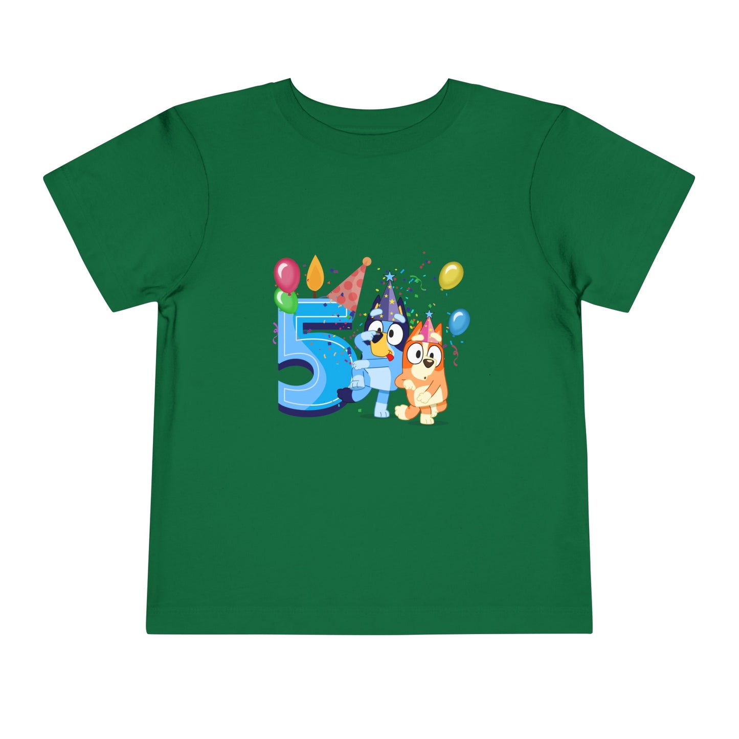5th Birthday Toddler Short Sleeve Tee