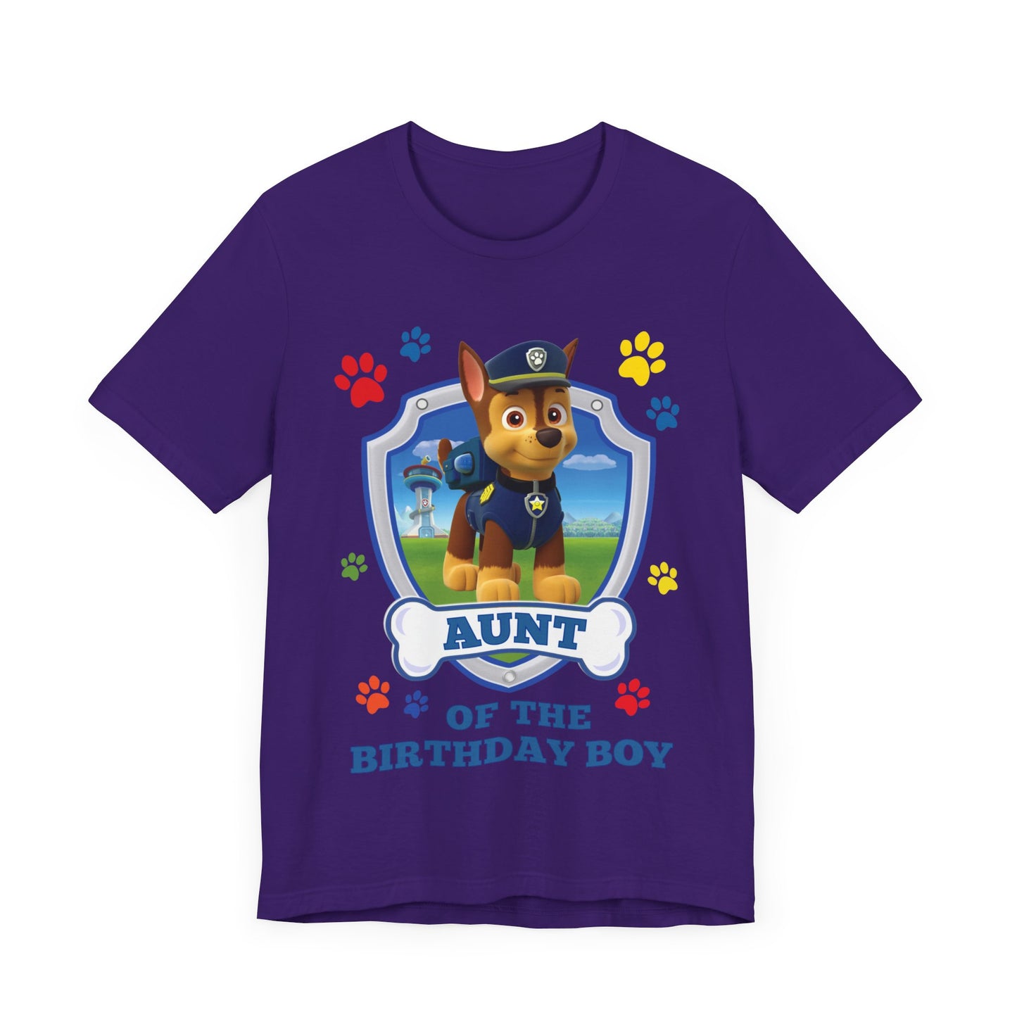 Aunt of the Birthday Boy Jersey Short Sleeve Tee