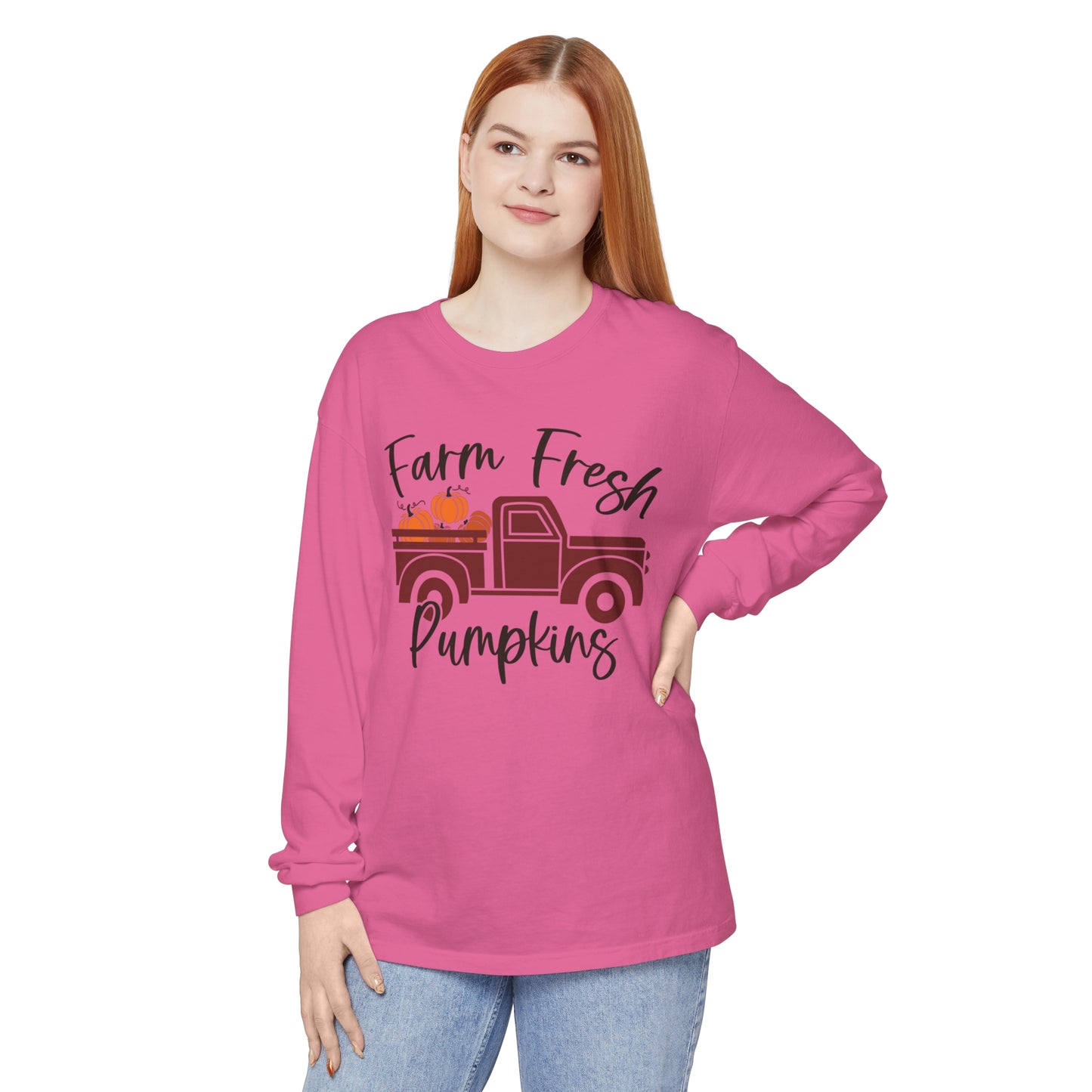 Farm Fresh Pumpkins Long Sleeve T-Shirt