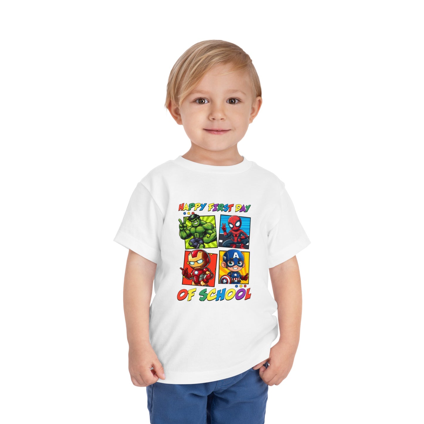 Happy First Day of School Toddler Short Sleeve Tee