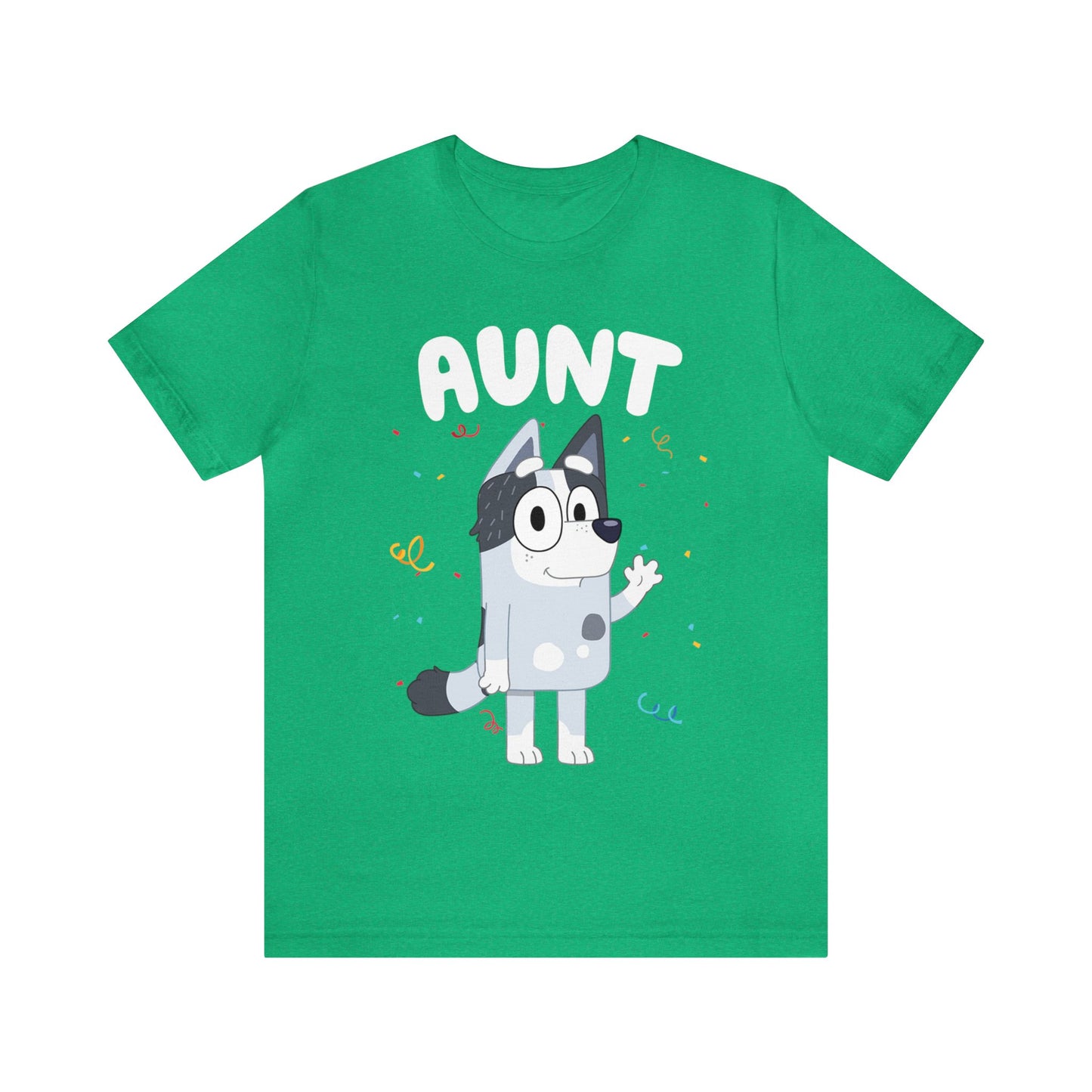 Aunt Bluey Birthday short sleeve Tshirt