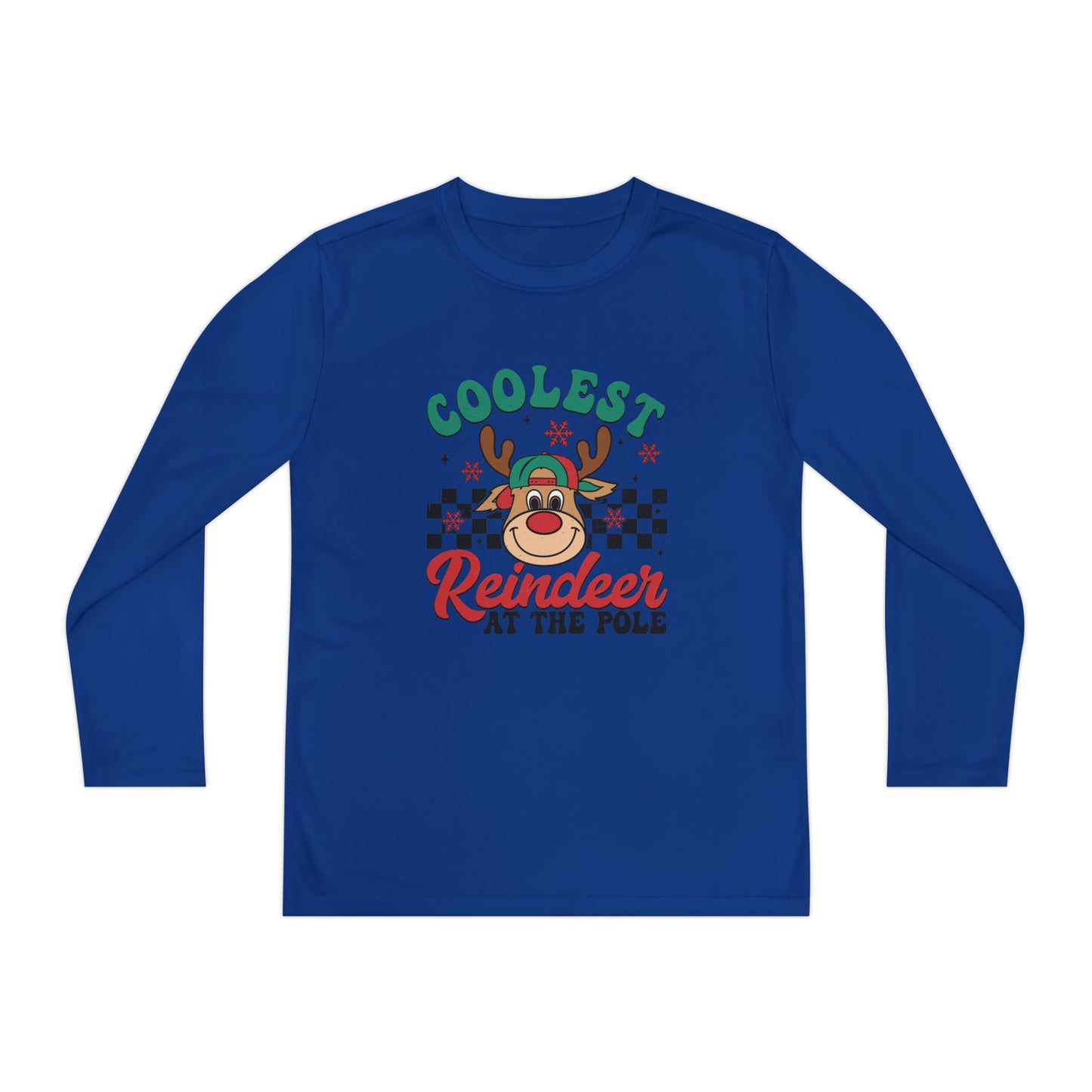 Coolest Reindeer at the Pole Youth Long Sleeve Competitor Tee