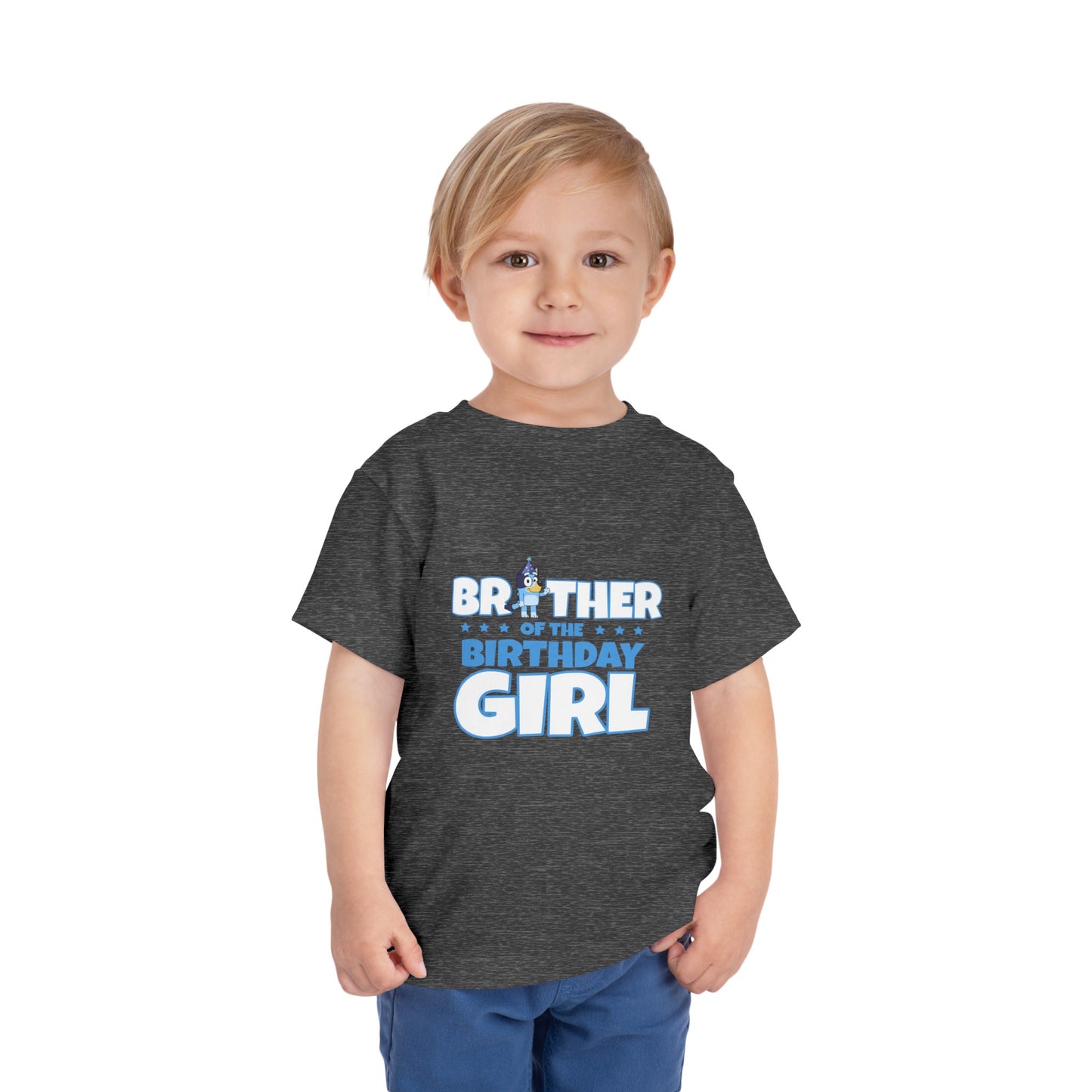 Brother of the Birthday Girl Toddler Short Sleeve Tee
