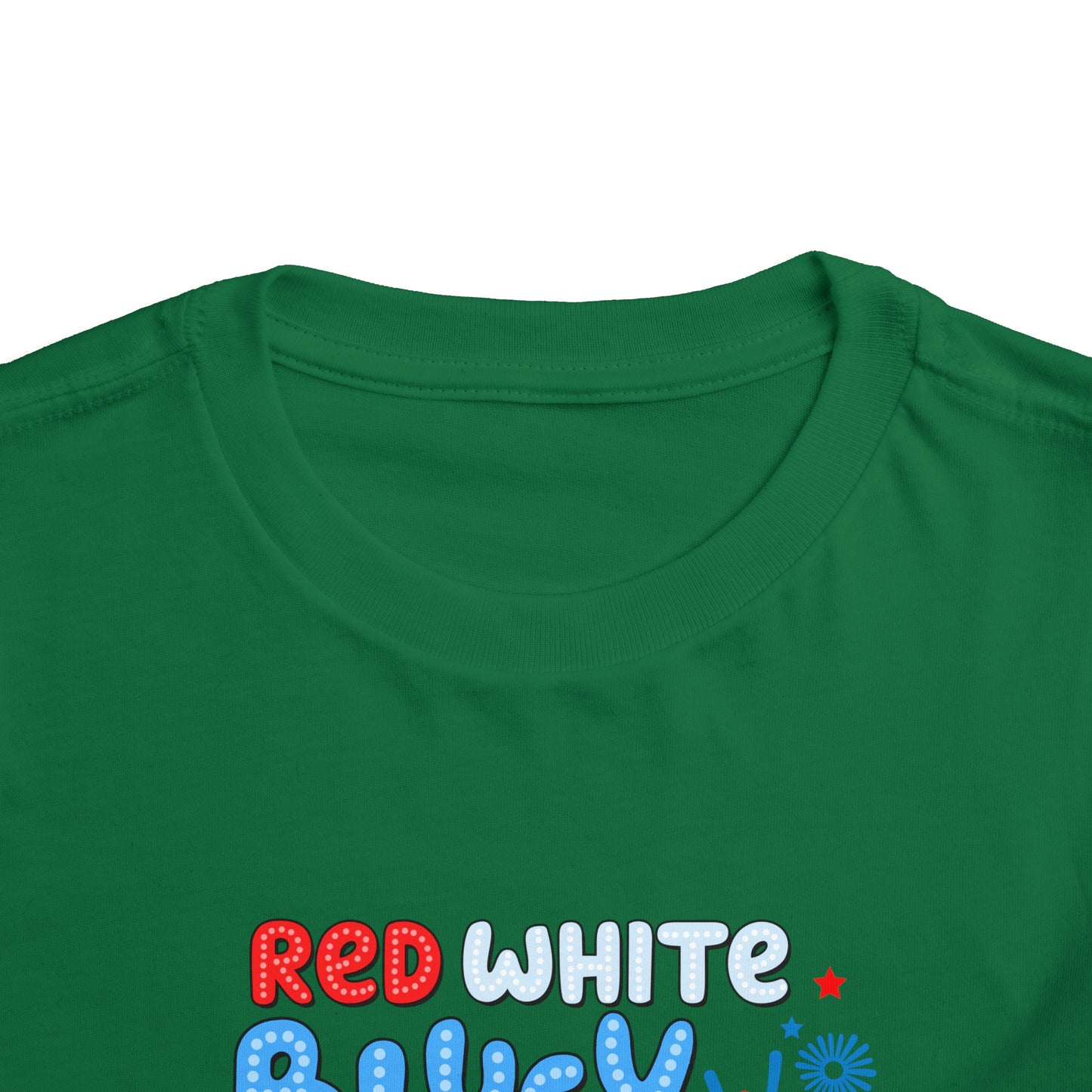 Red, White & Bluey Toddler Short Sleeve Tee