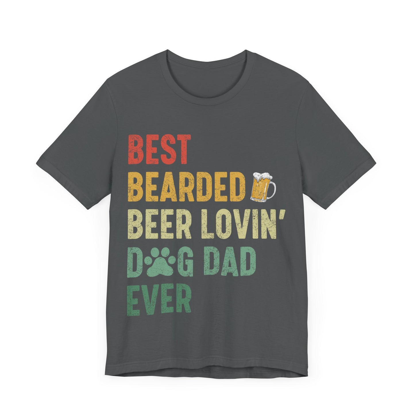 Best Dog Dad Jersey Short Sleeve Tee