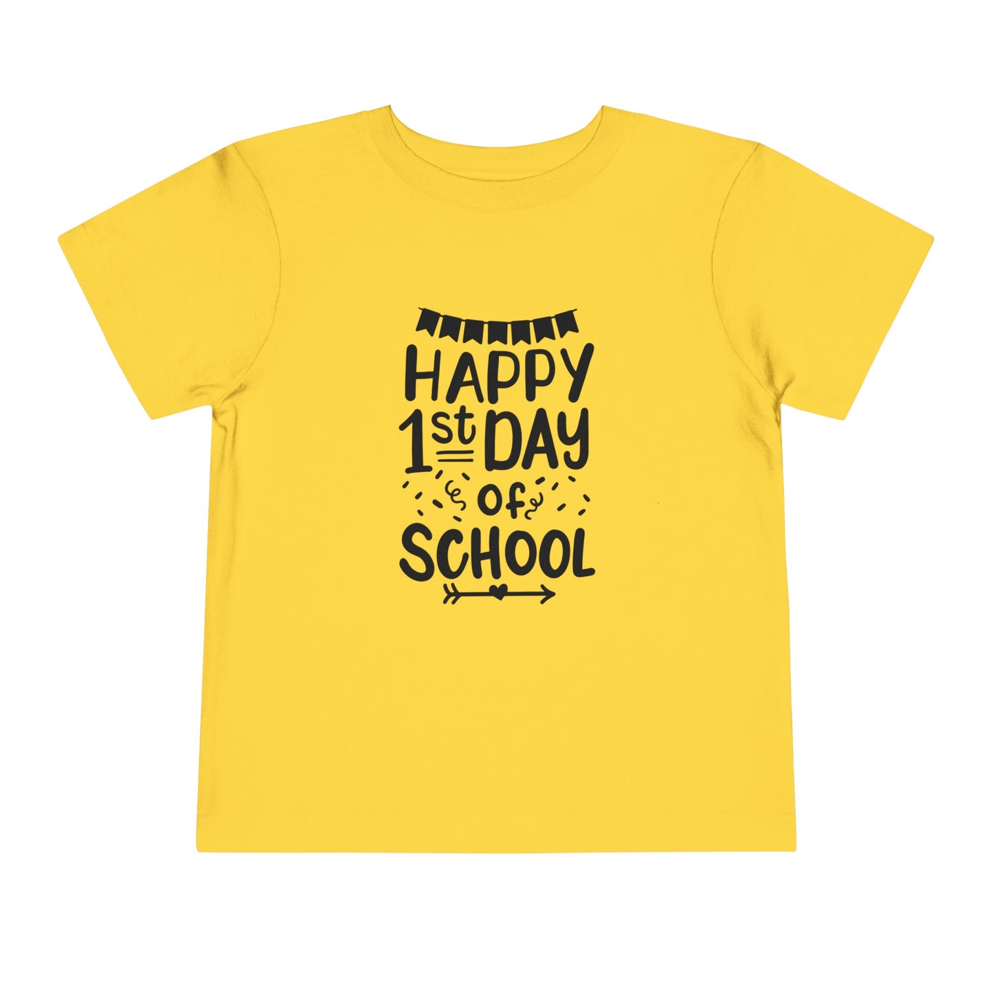 Happy 1st Day of School Toddler Short Sleeve Tee