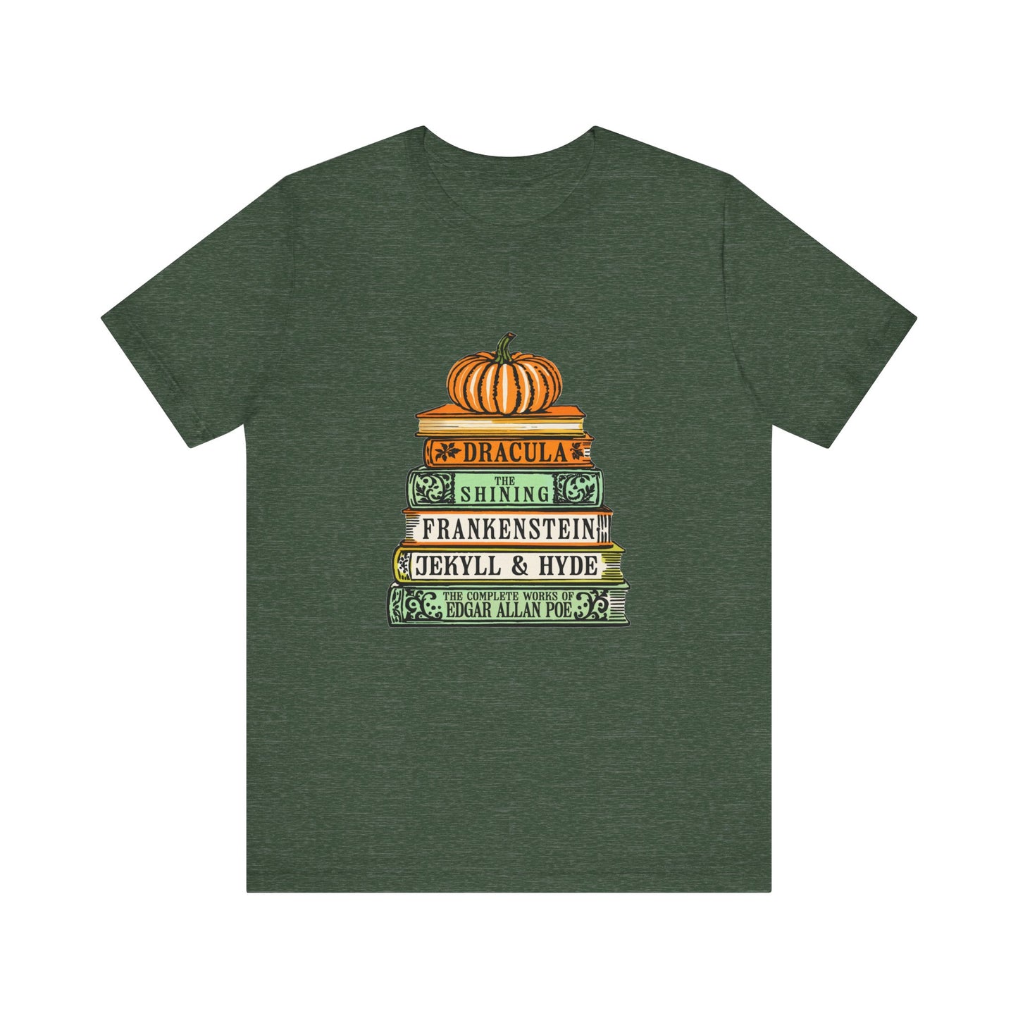 Horror Books Jersey Short Sleeve Tee