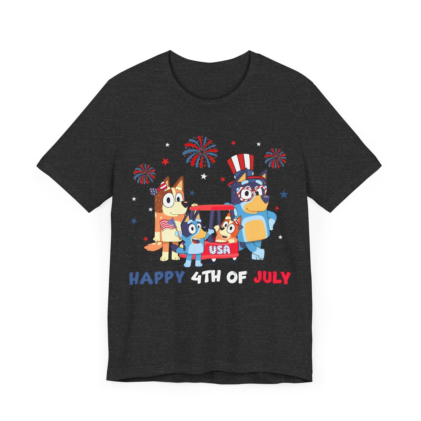 Happy 4th of July Jersey Short Sleeve Tee