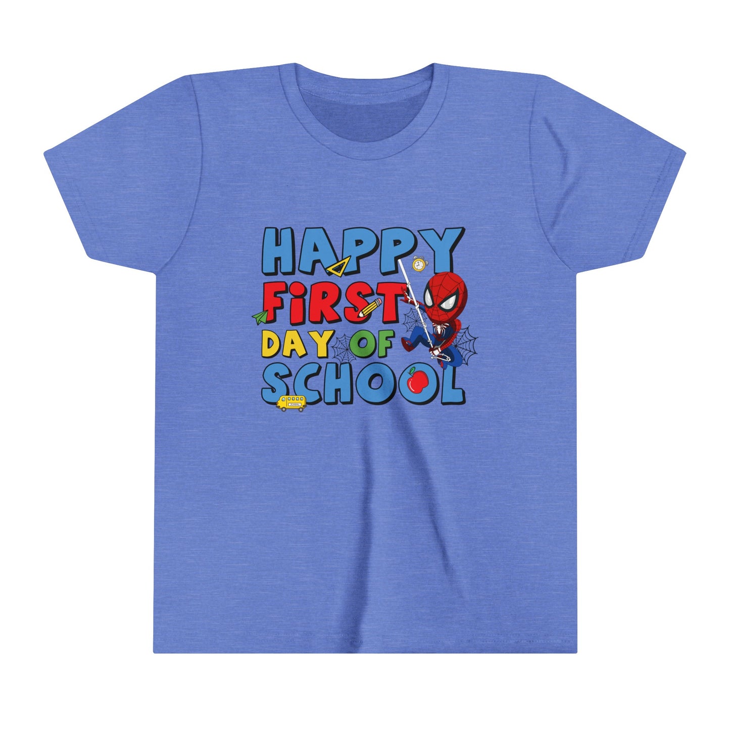 Happy First Day of School Youth Short Sleeve Tee