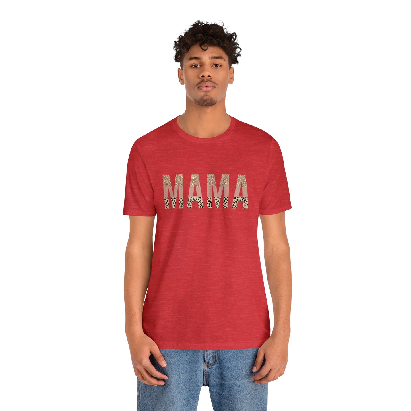 MAMA Leopard print short sleeve tshirt