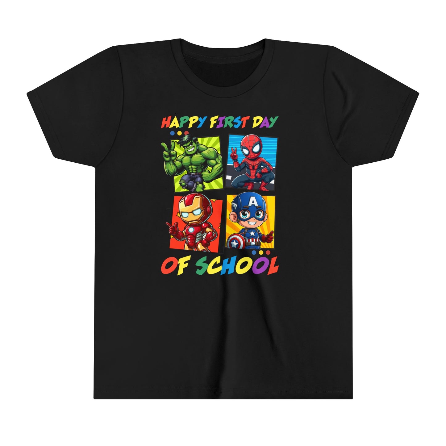 Happy First Day of School Youth Short Sleeve Tee