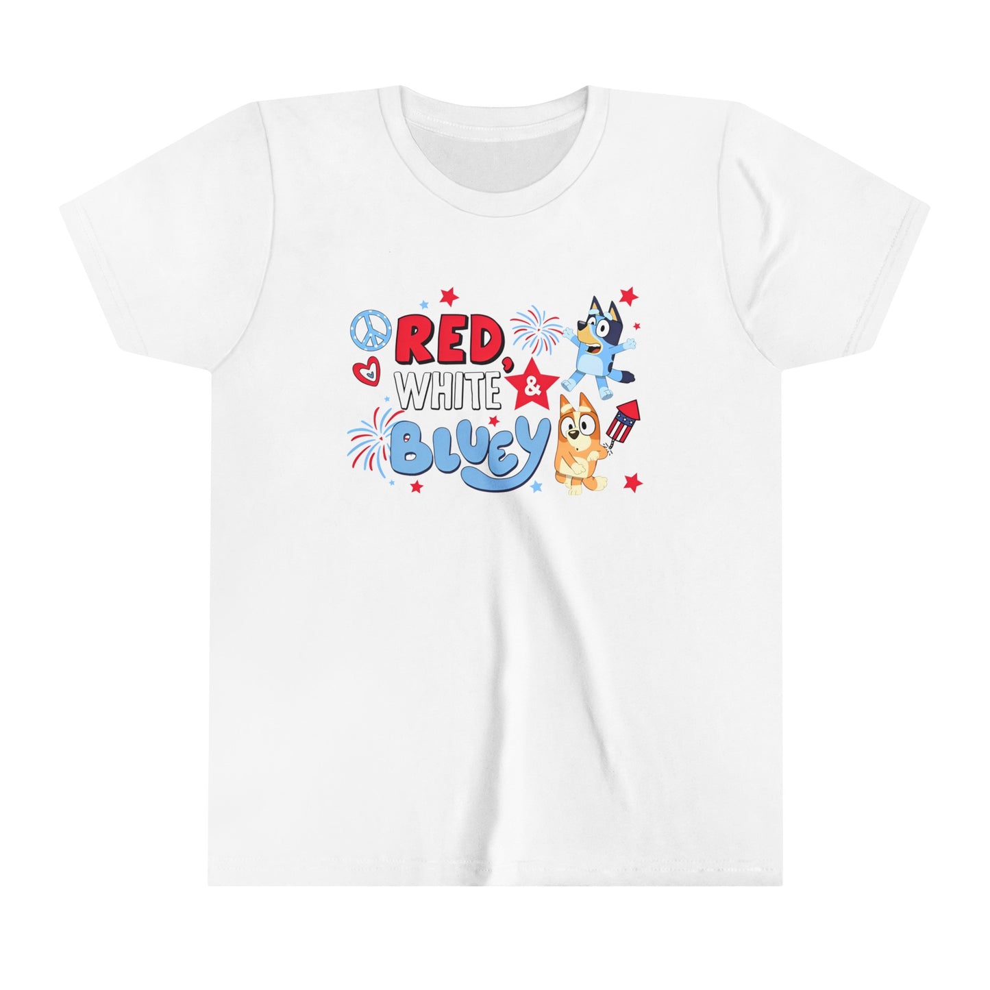 Red, White & Bluey Youth Short Sleeve Tee