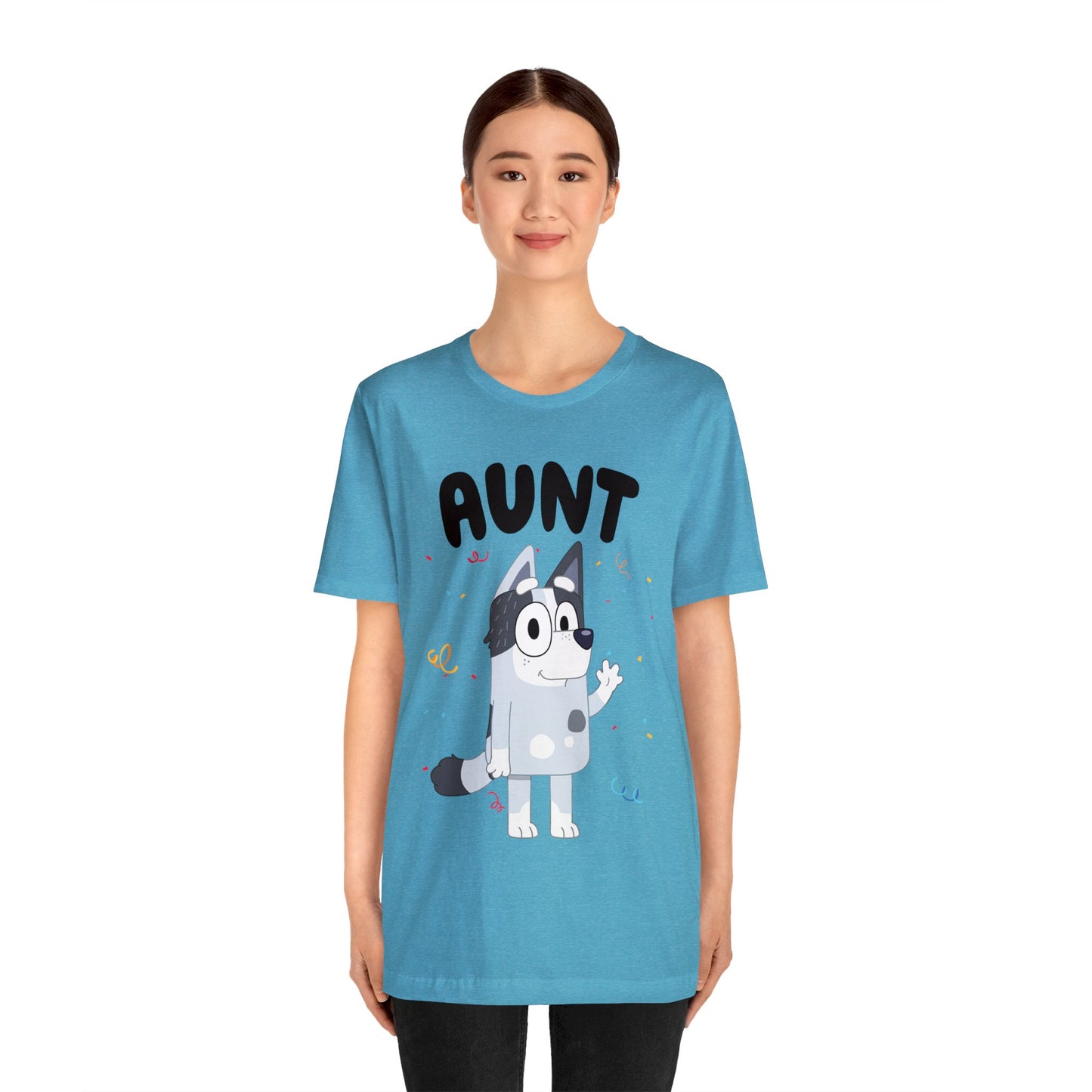 Aunt Bluey Birthday short sleeve Tshirt