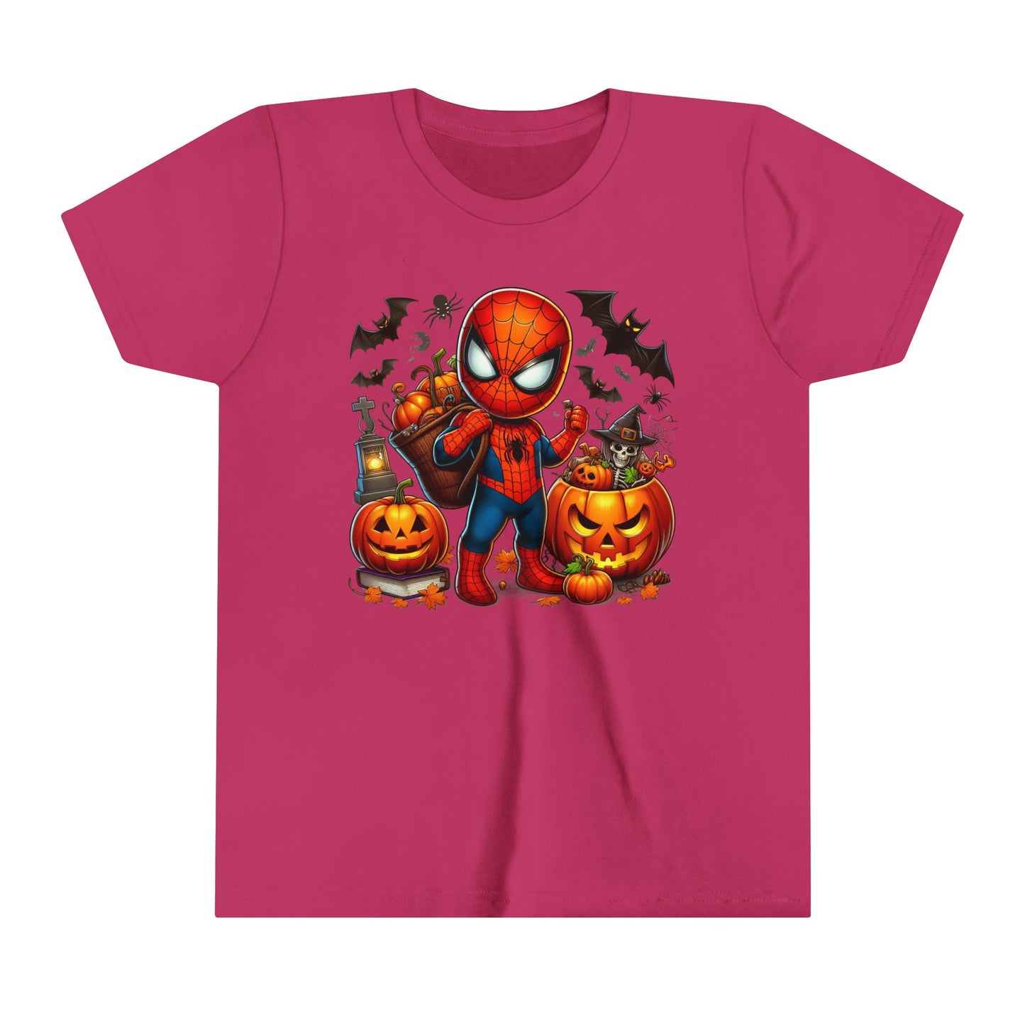 Spiderman Trick or Treat Youth Short Sleeve Tee