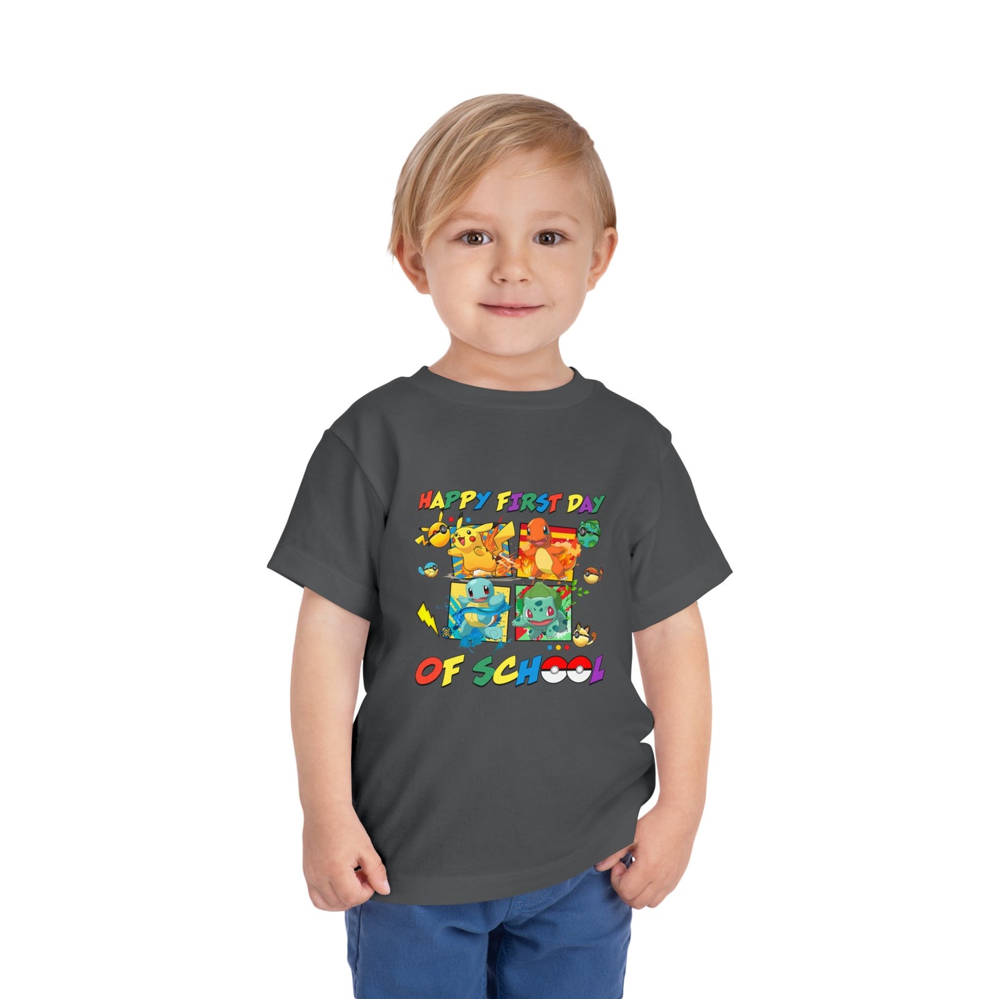 Happy First Day of School Toddler Short Sleeve Tee