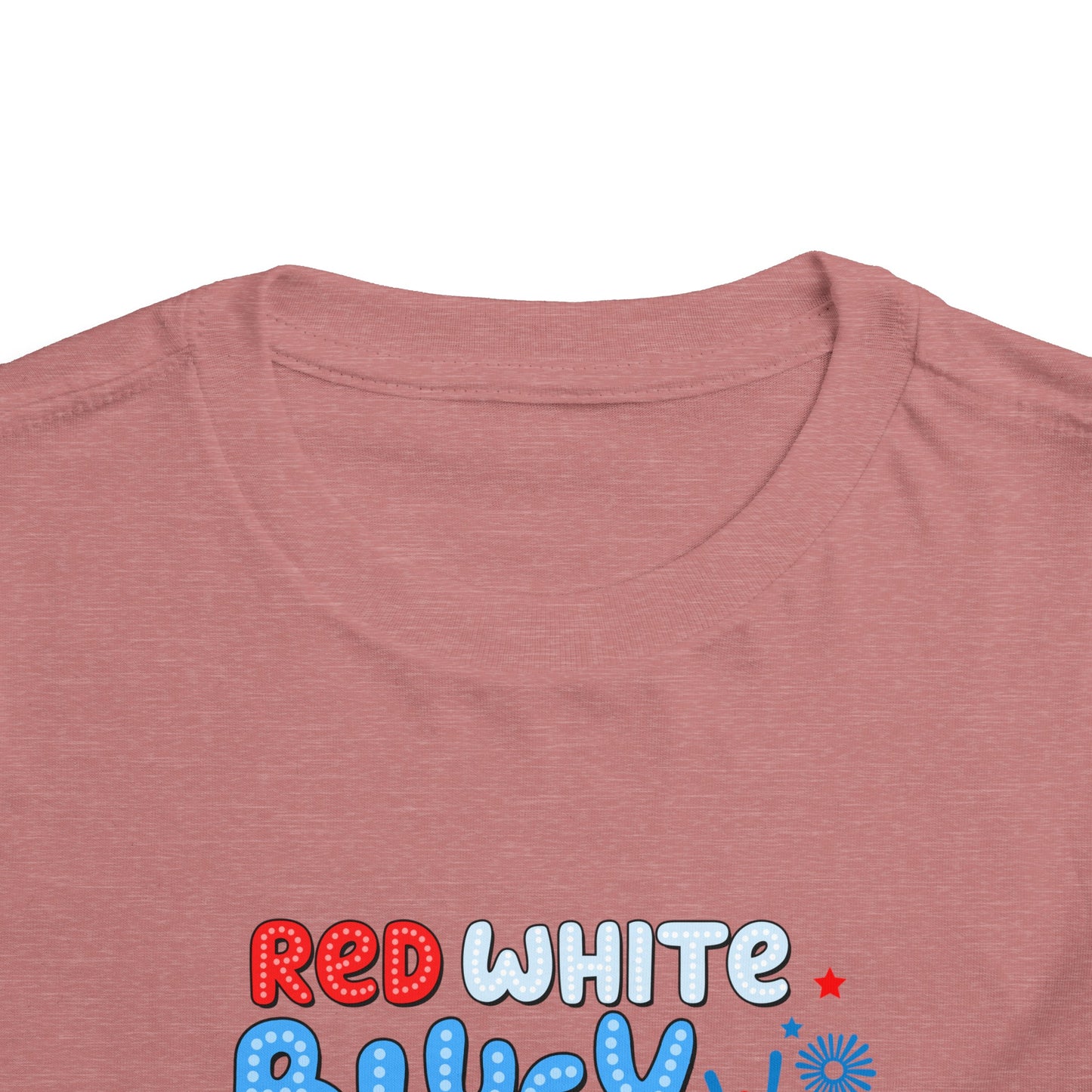 Red, White & Bluey Toddler Short Sleeve Tee