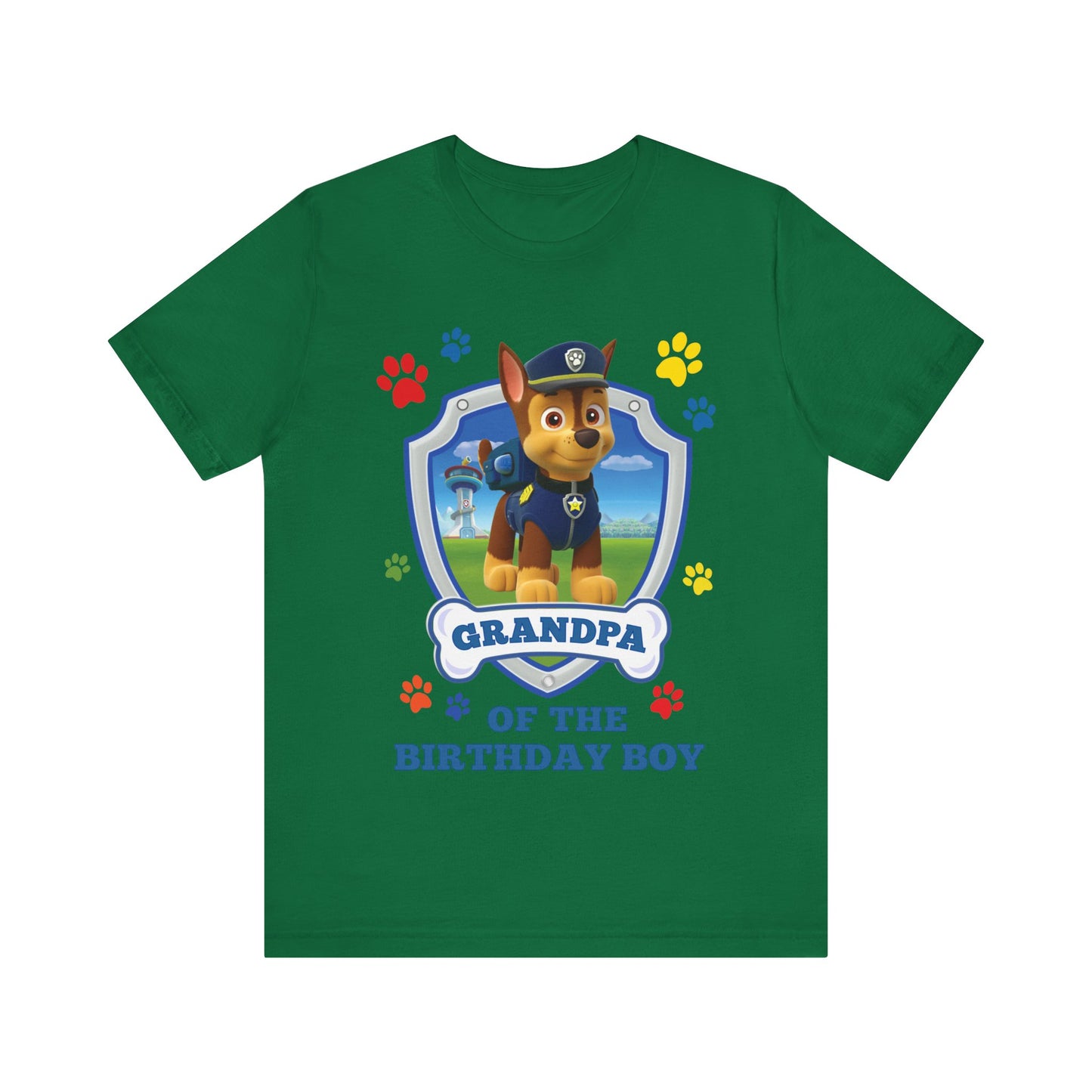 Grandpa of the Birthday Boy Jersey Short Sleeve Tee