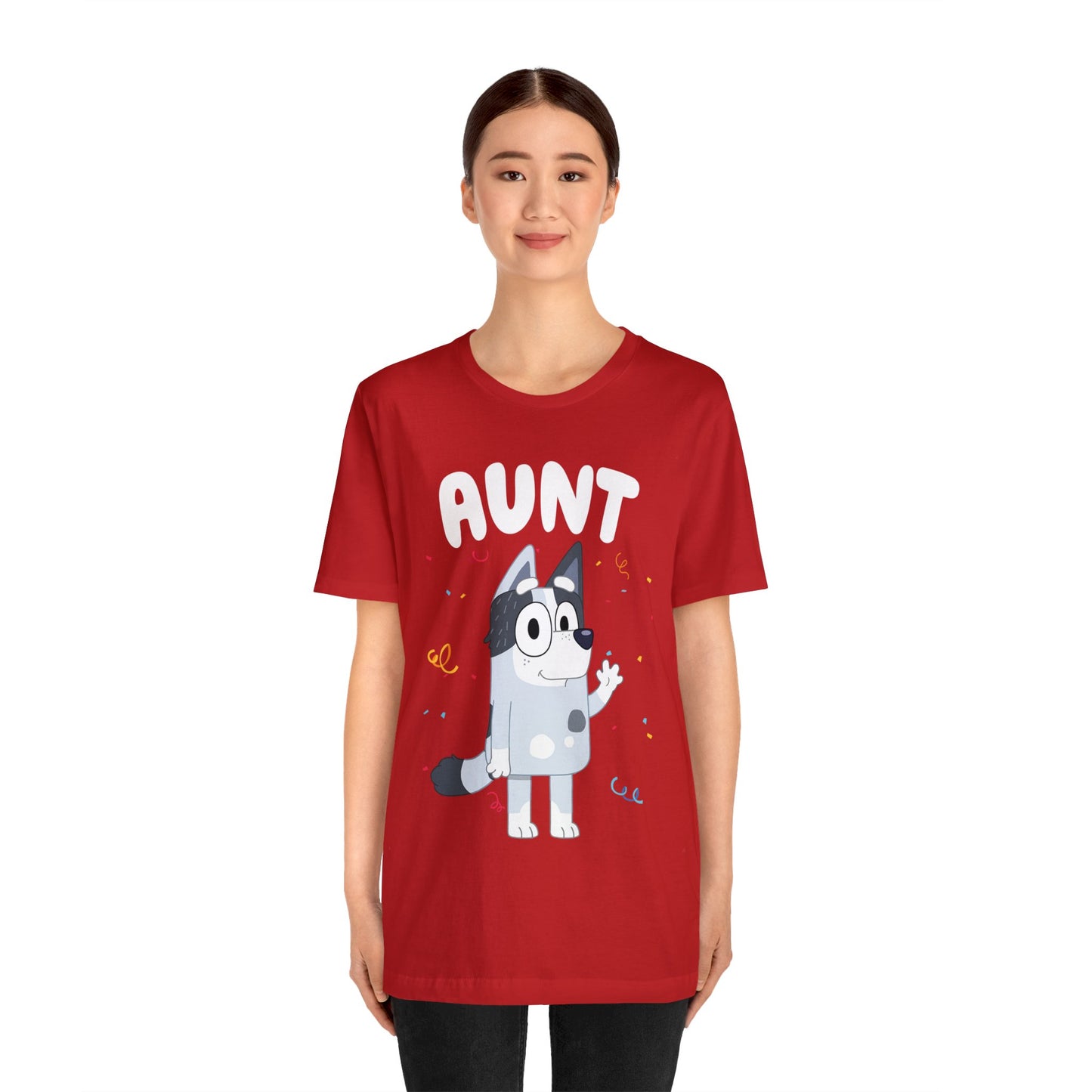 Aunt Bluey Birthday short sleeve Tshirt