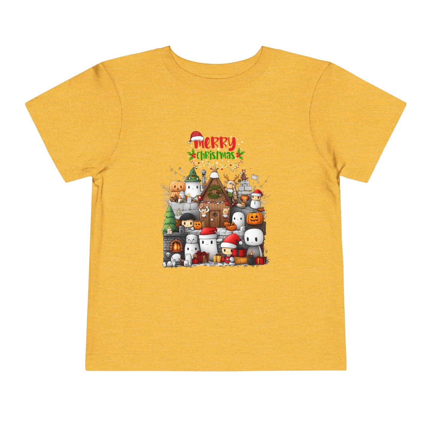 Merry Mine-craft Christmas Toddler Short Sleeve Tee