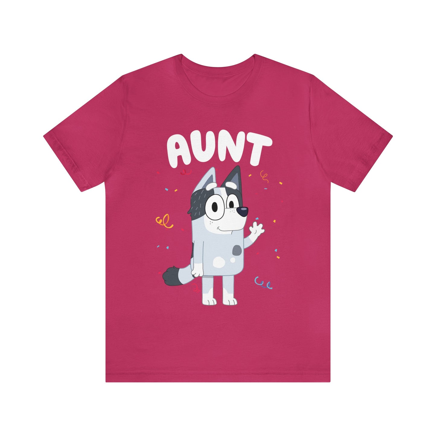 Aunt Bluey Birthday short sleeve Tshirt