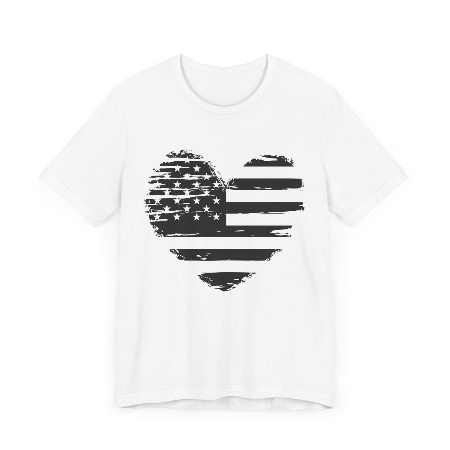 Heart flag Jersey Short Sleeve Tee