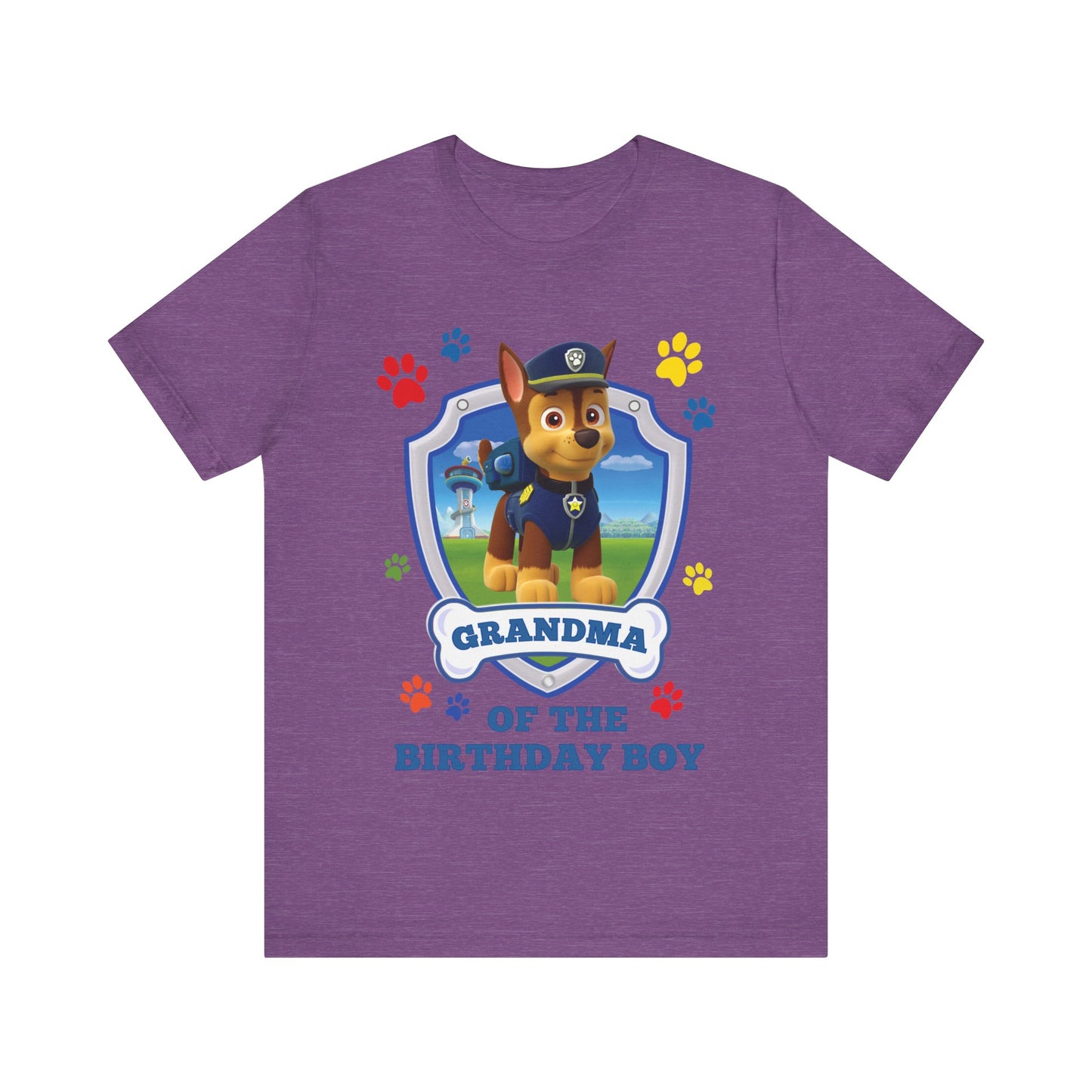 Grandma of the Birthday Boy Jersey Short Sleeve Tee