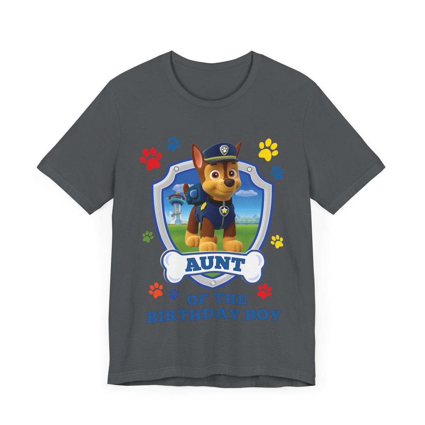 Aunt of the Birthday Boy Jersey Short Sleeve Tee