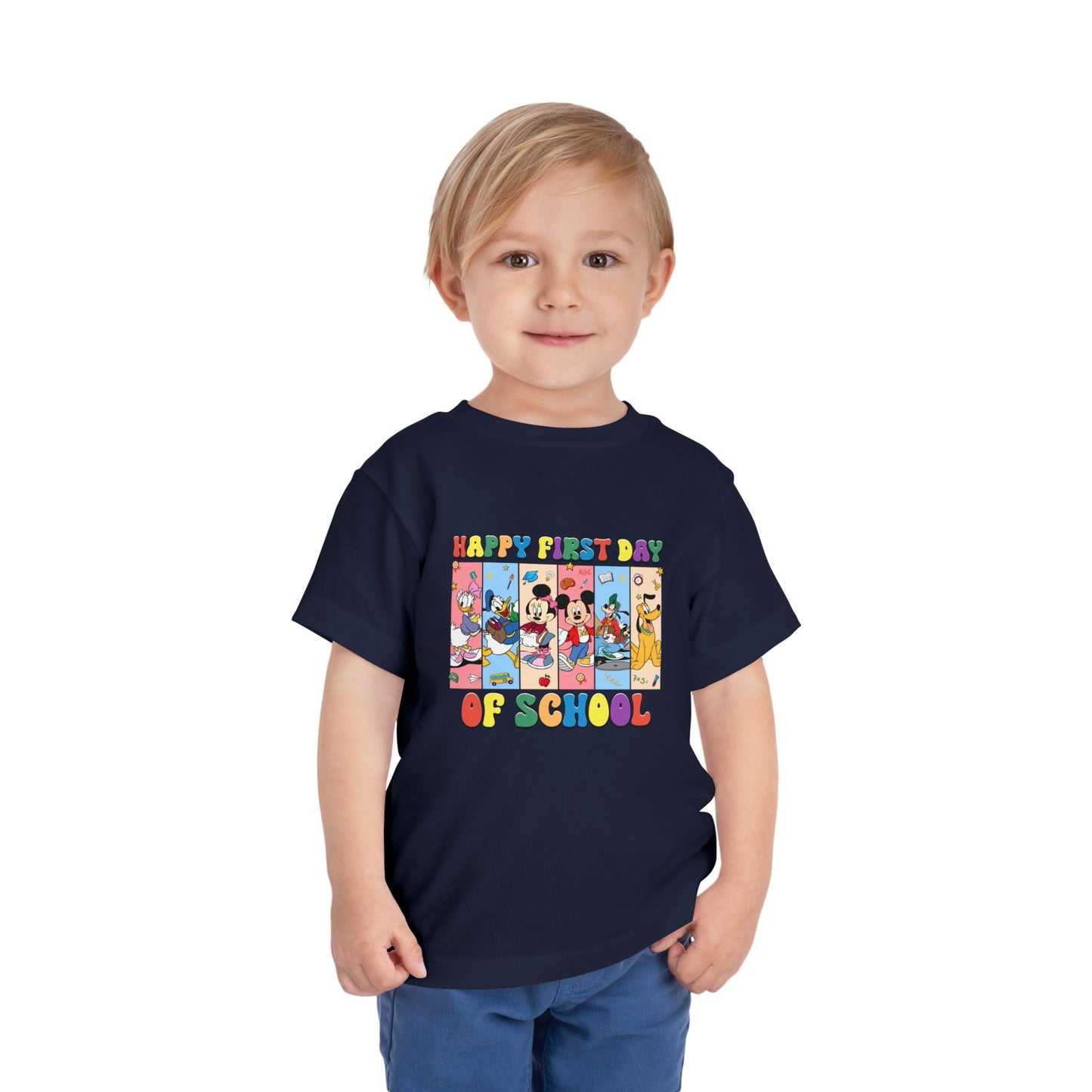 Happy First Day of School Toddler Short Sleeve Tee