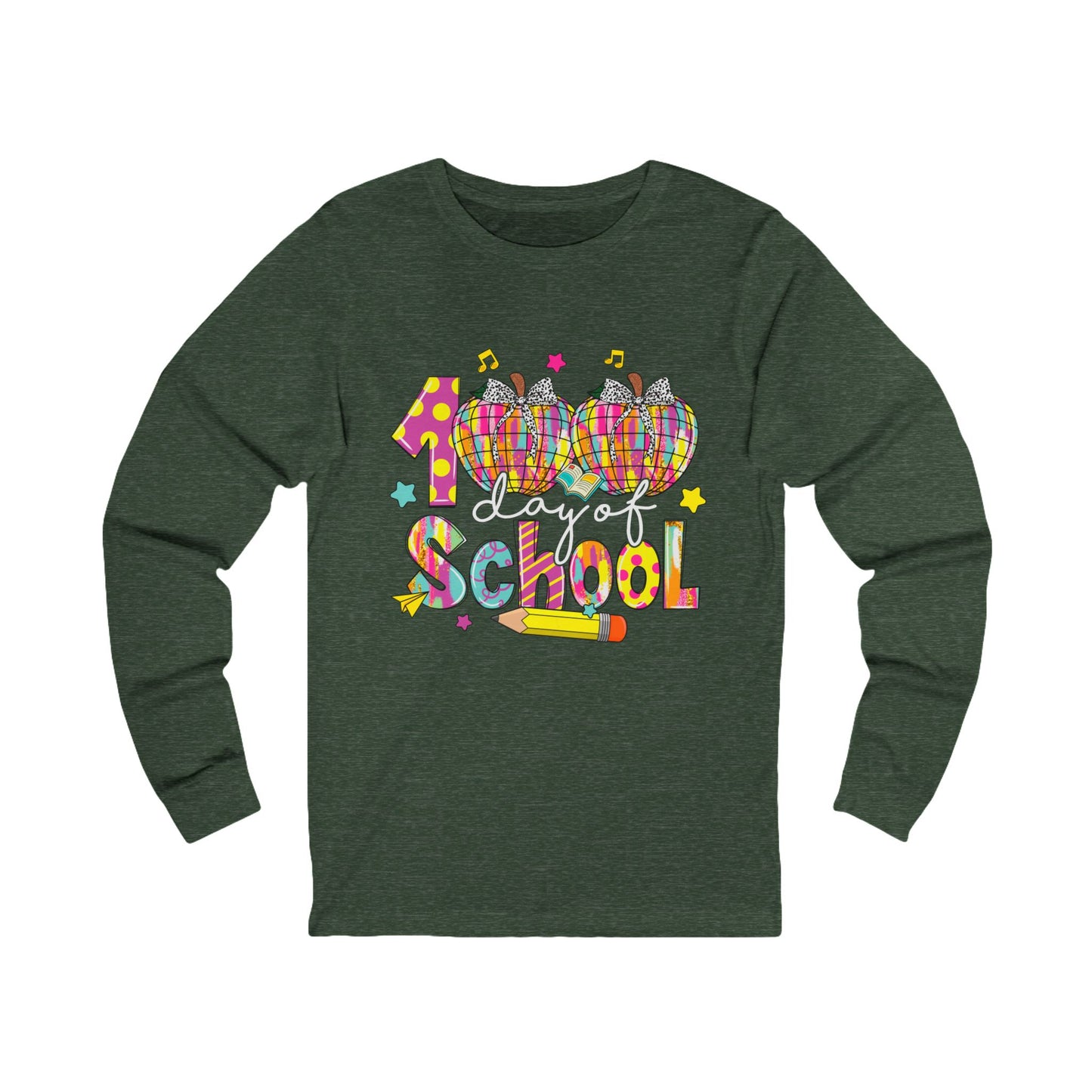 100TH DAY OF SCHOOL Jersey Long Sleeve Tee