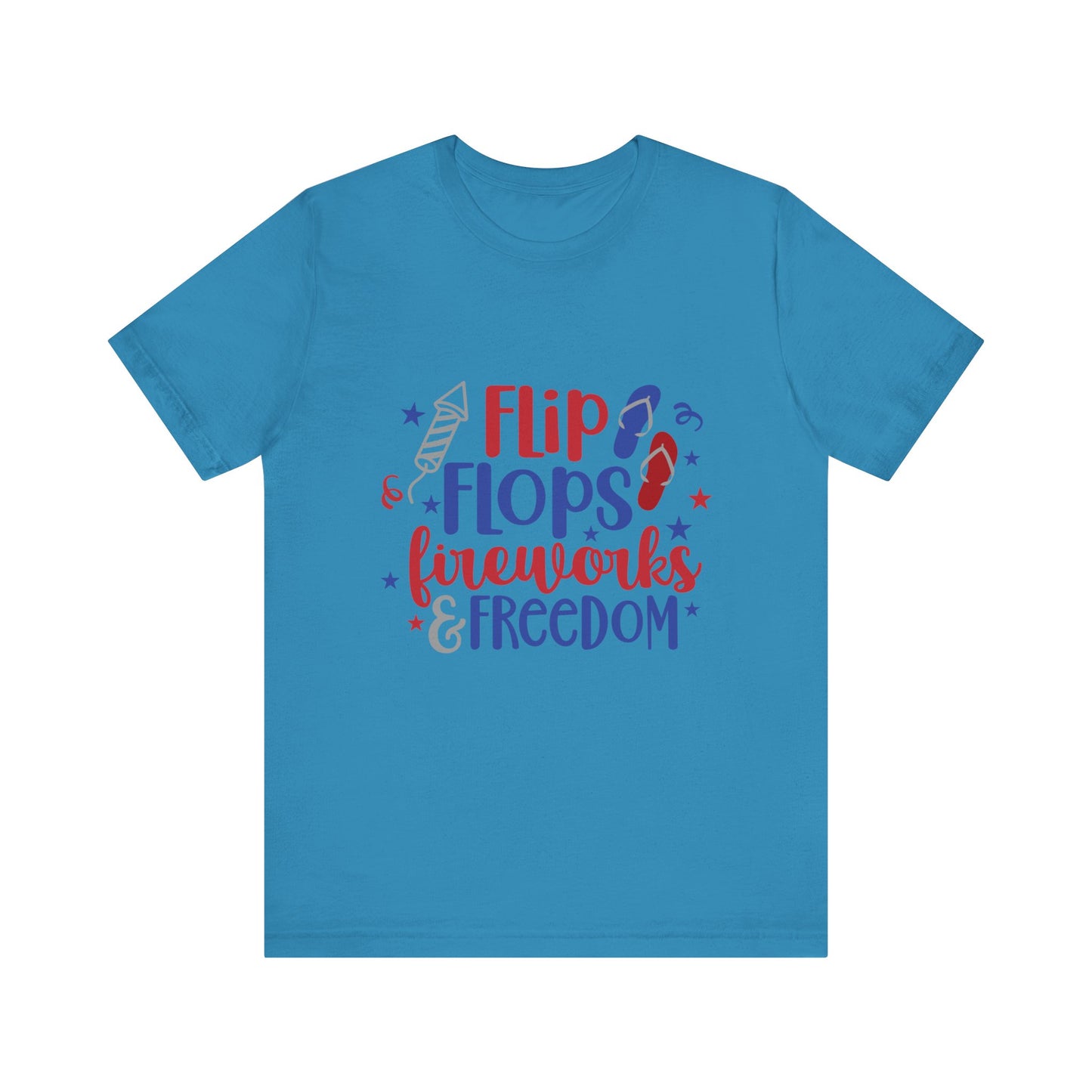 Flip Flops & Fireworks Jersey Short Sleeve Tee