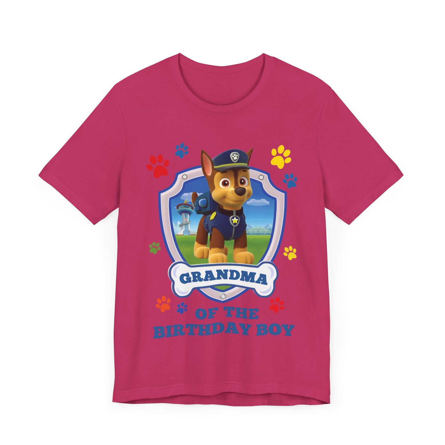 Grandma of the Birthday Boy Jersey Short Sleeve Tee