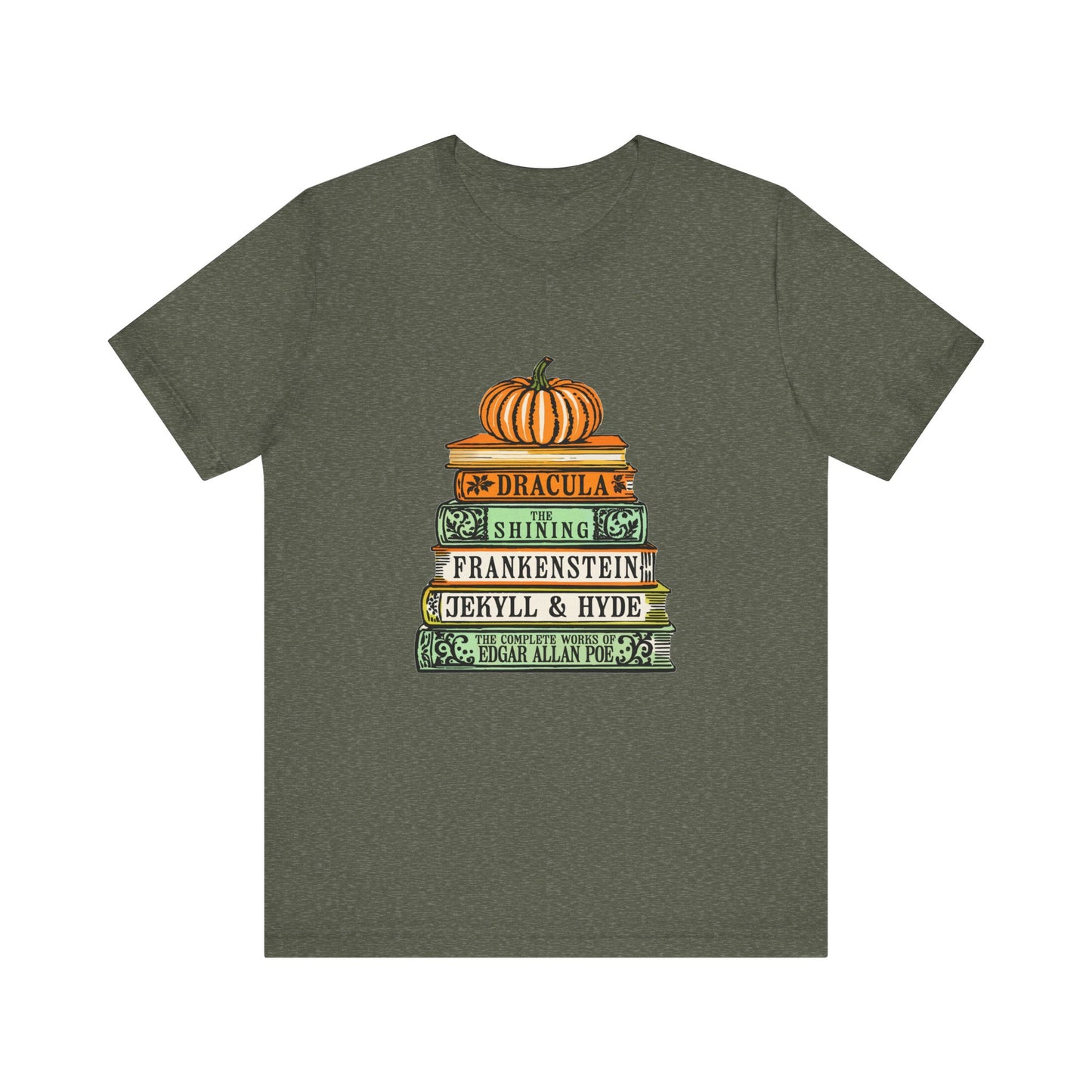 Horror Books Jersey Short Sleeve Tee