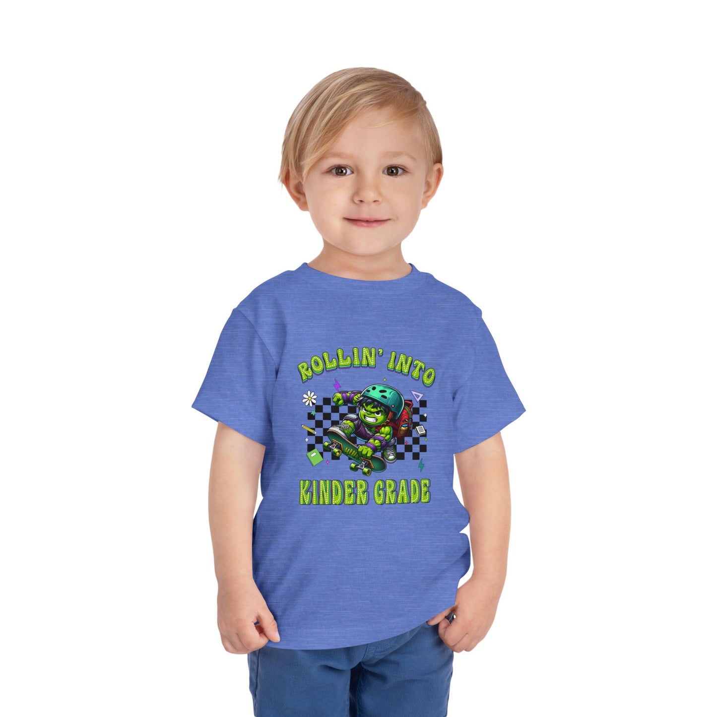 HULK - Rollin' Into Kinder Grade Toddler Short Sleeve Tee