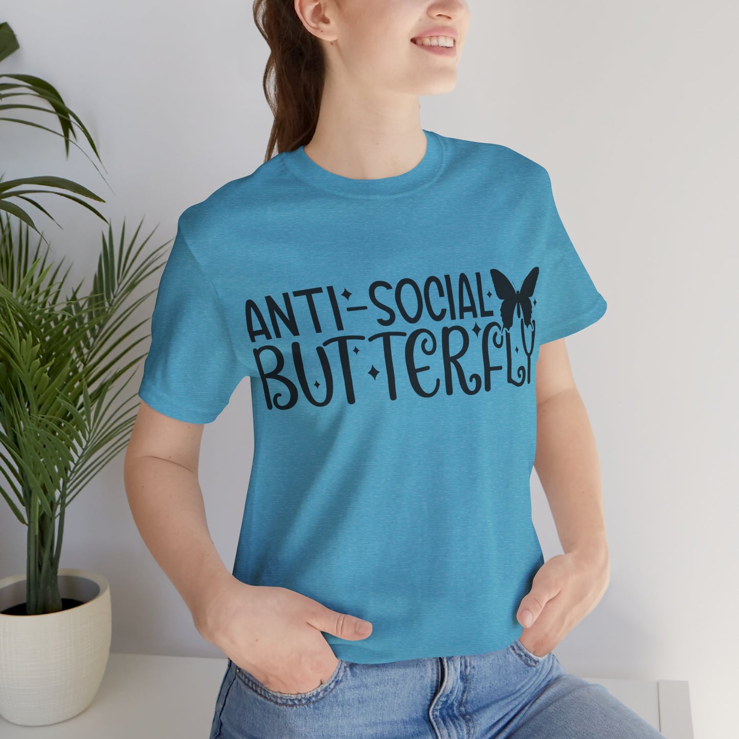 Anti-Social Butterfly Short Sleeve Tee