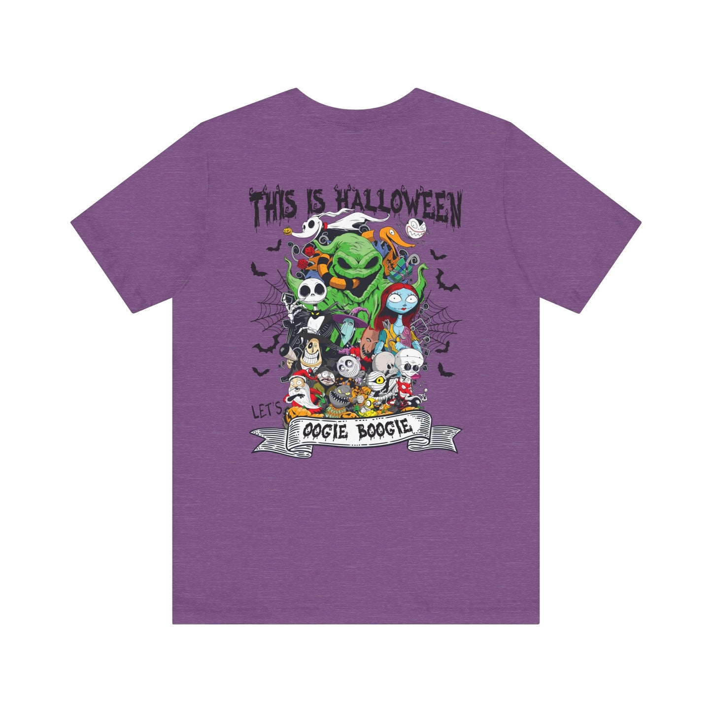 This is Halloween, Lets Oogie Boogie (front and back) Jersey Short Sleeve Tee