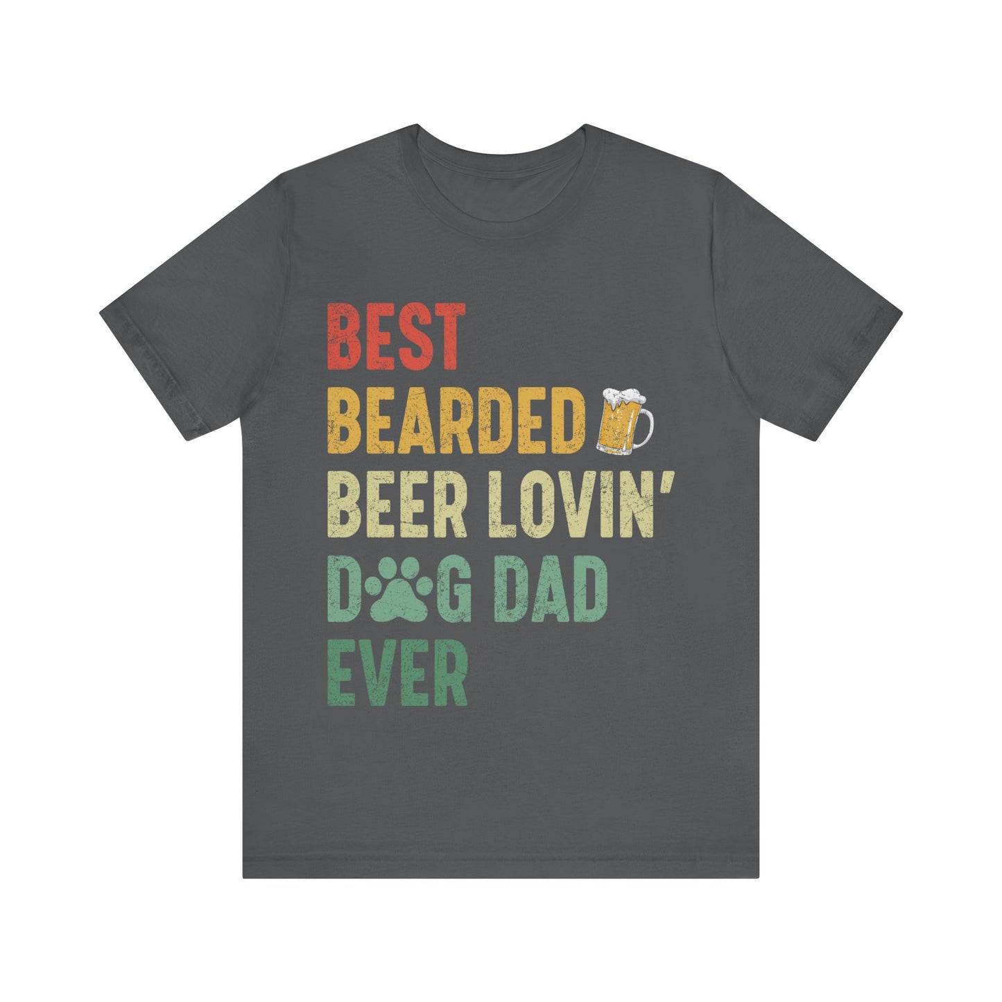 Best Dog Dad Jersey Short Sleeve Tee