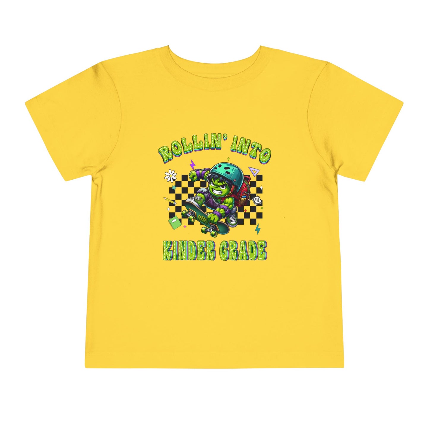 HULK - Rollin' Into Kinder Grade Toddler Short Sleeve Tee