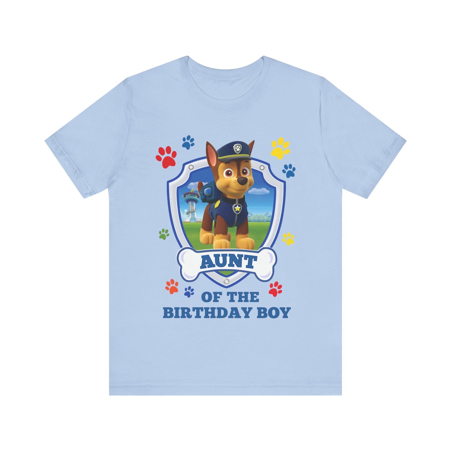 Aunt of the Birthday Boy Jersey Short Sleeve Tee