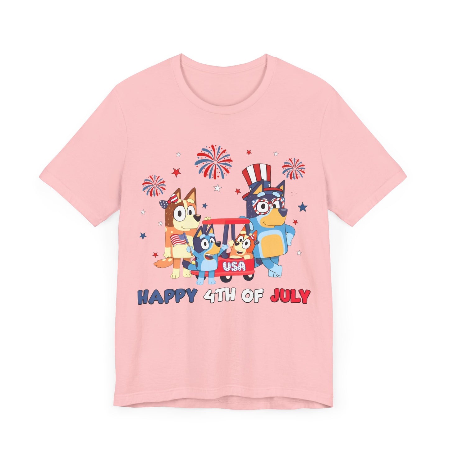 Happy 4th of July Jersey Short Sleeve Tee