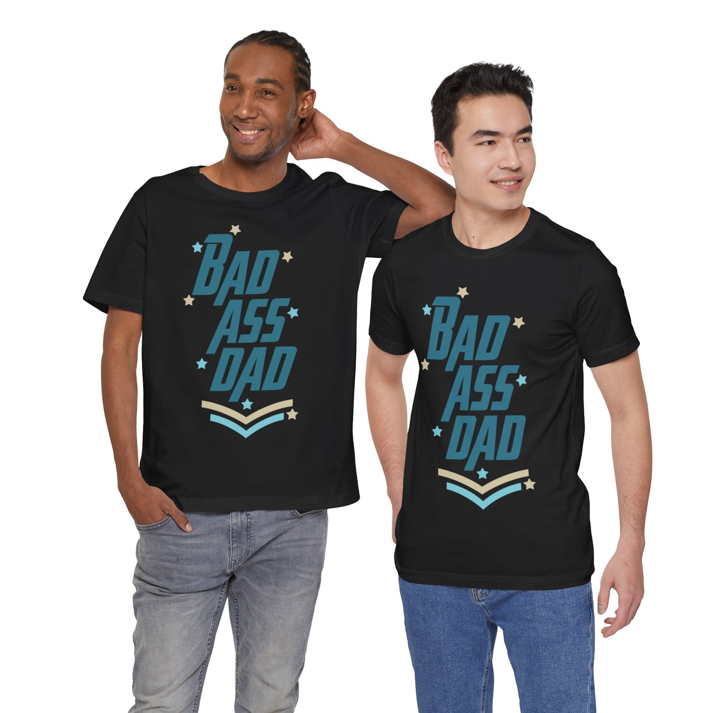 Bad Ass Dad Jersey Short Sleeve Tee