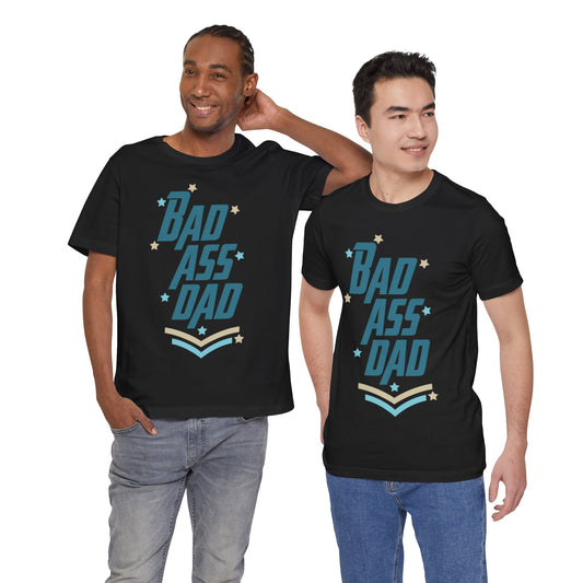 Bad Ass Dad Jersey Short Sleeve Tee