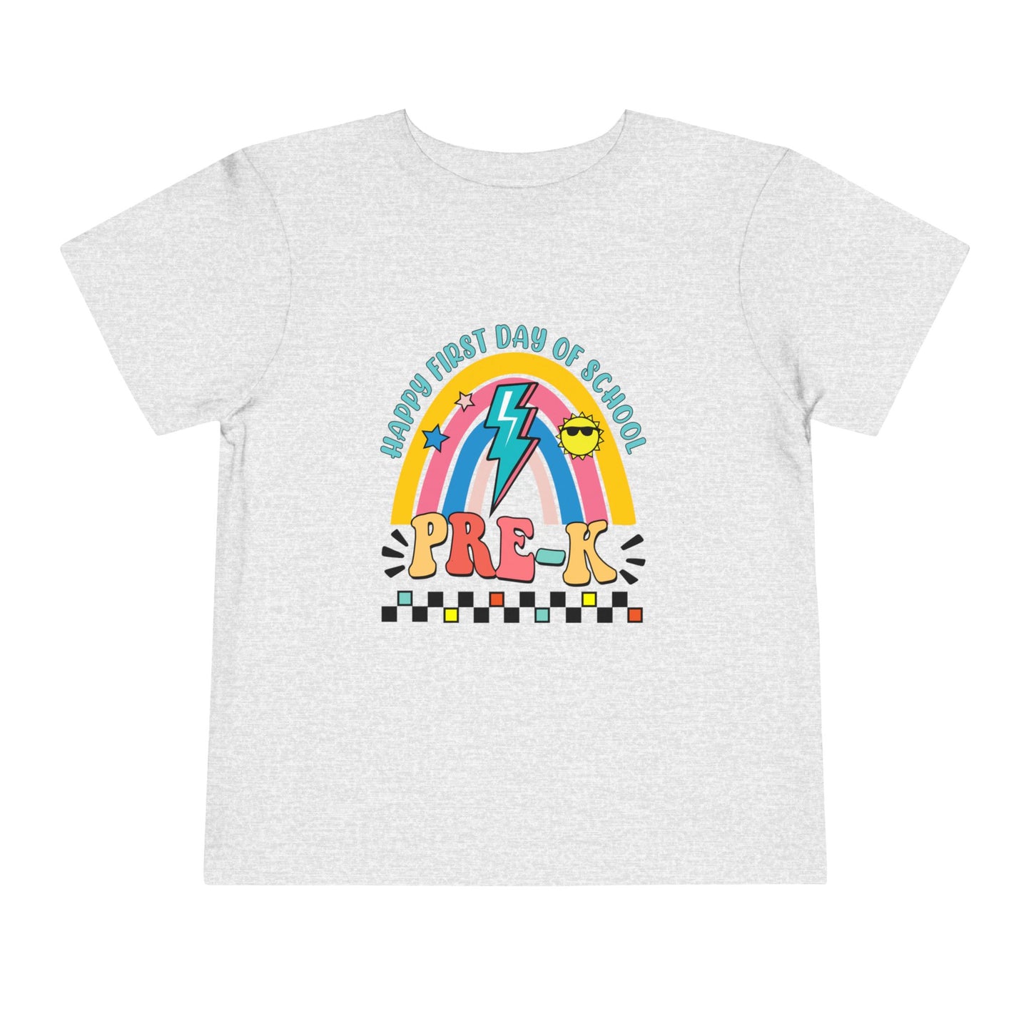 Happy First Day of School - Pre-K Toddler Short Sleeve Tee