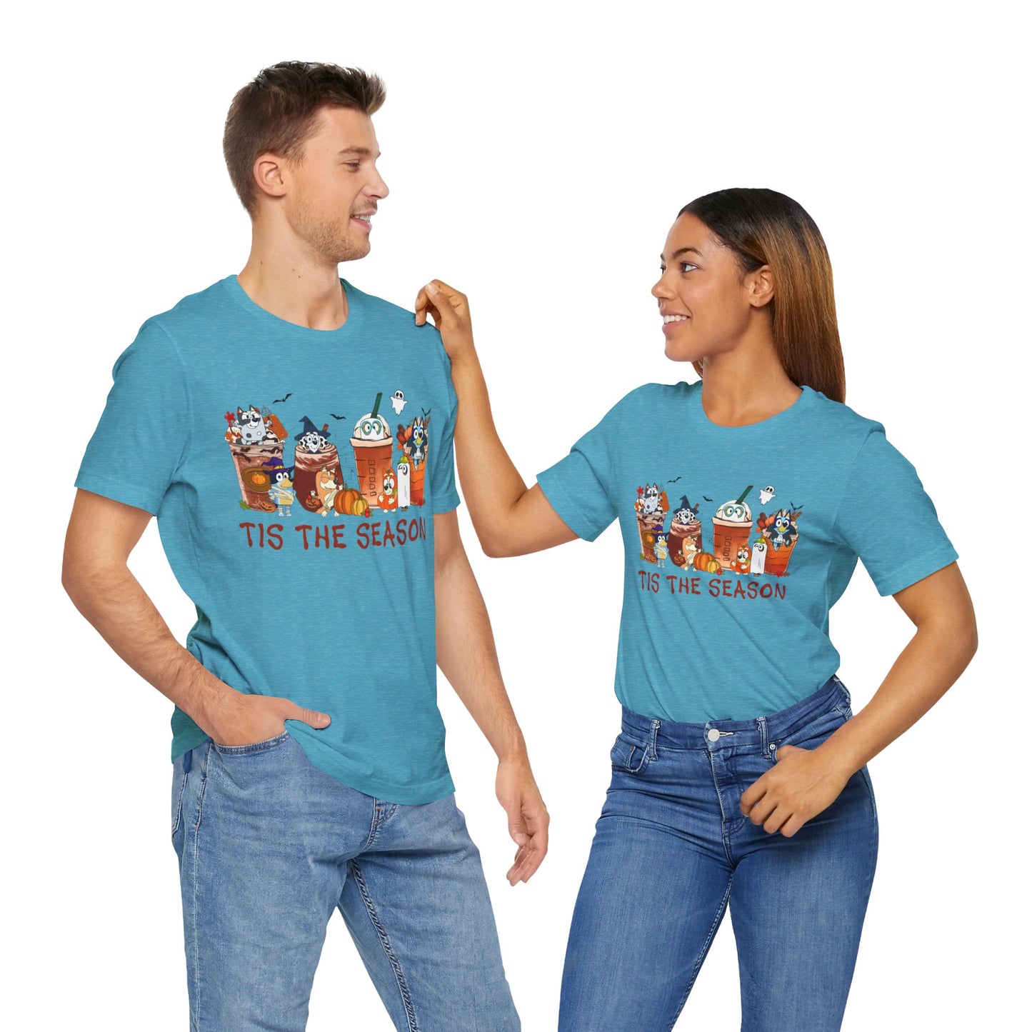 Tis the Season Bluey and Friends Jersey Short Sleeve Tee