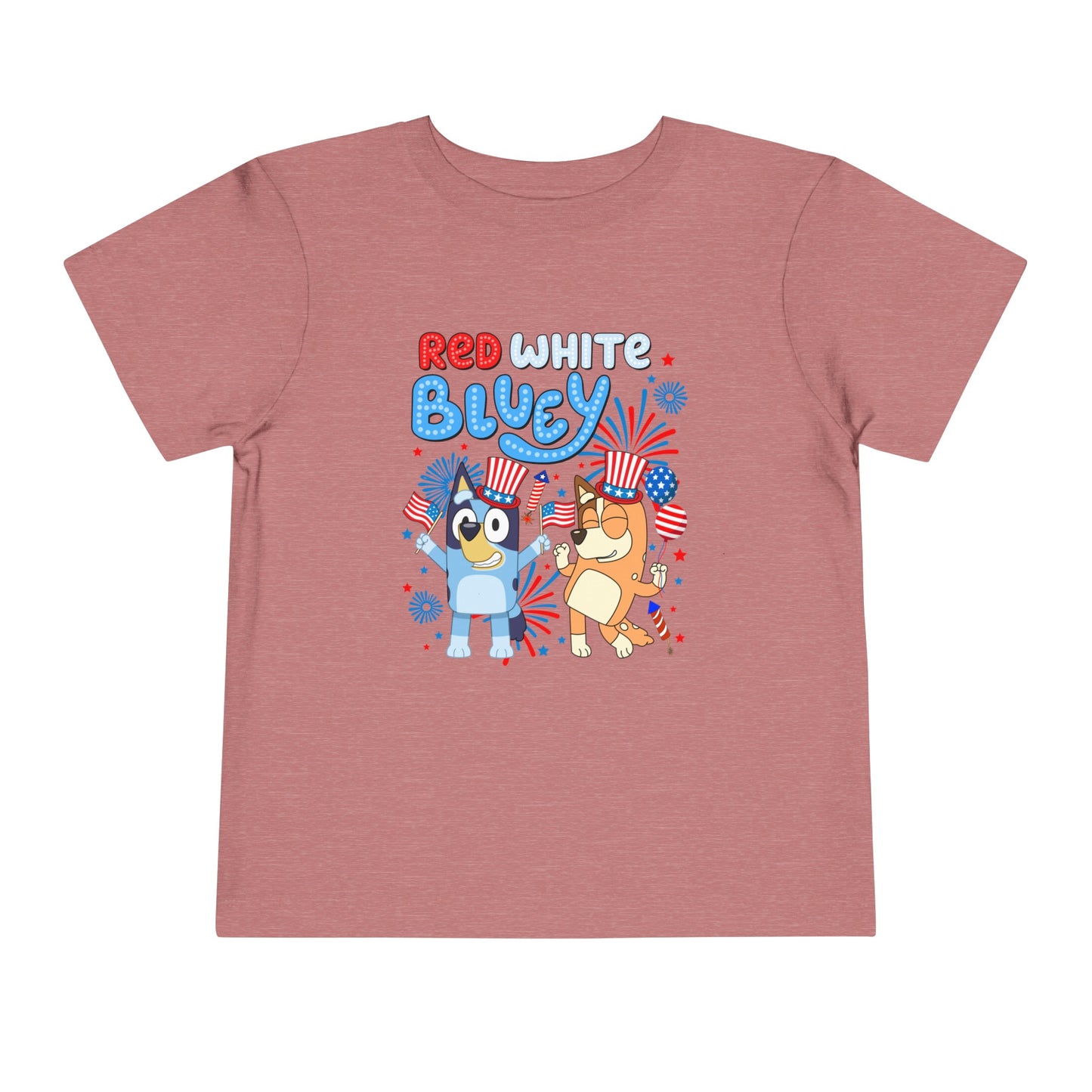 Red, White & Bluey Toddler Short Sleeve Tee